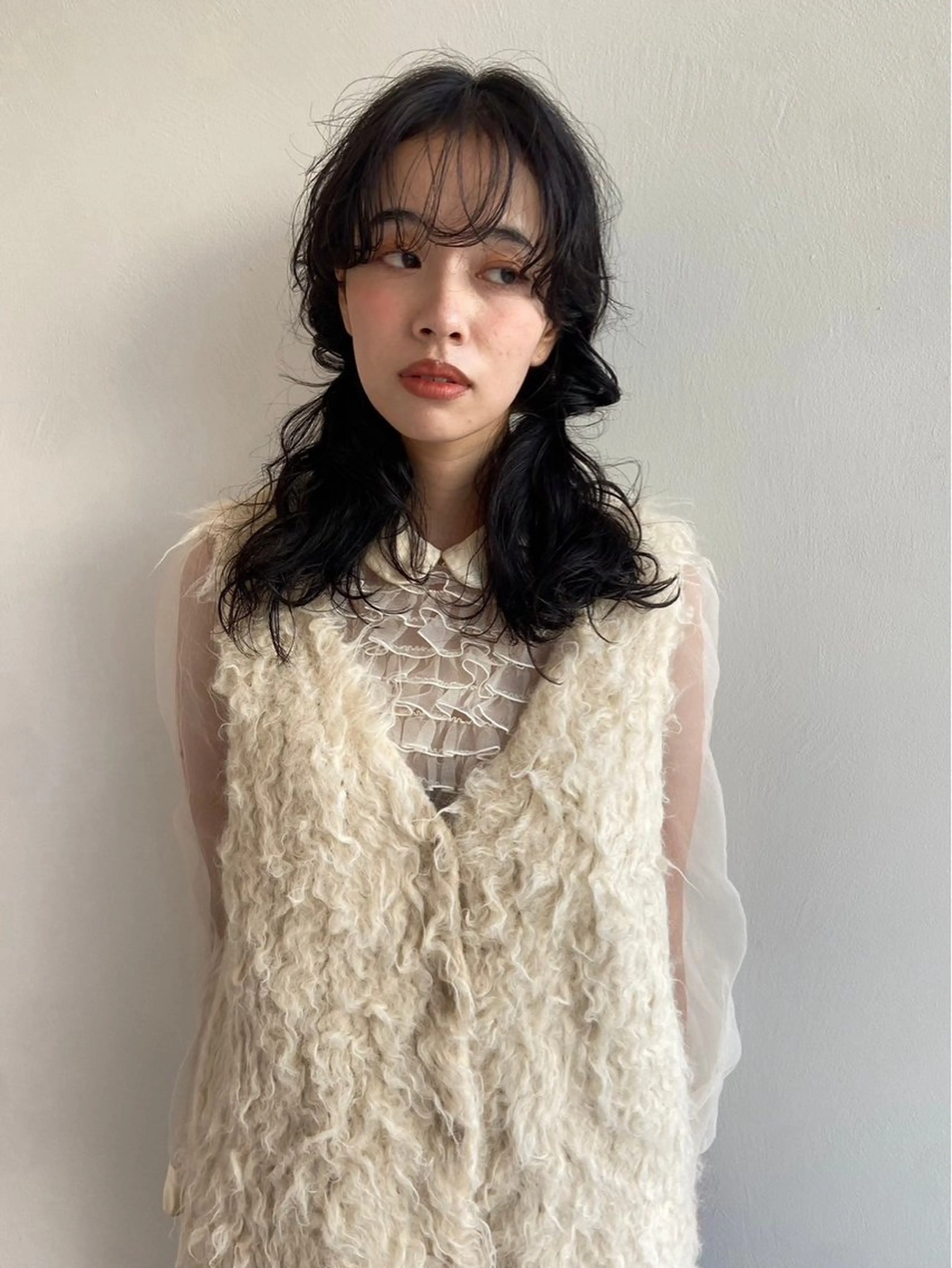 ロング 艶カラー/フェイス レイヤー/たむのヘアスタイル