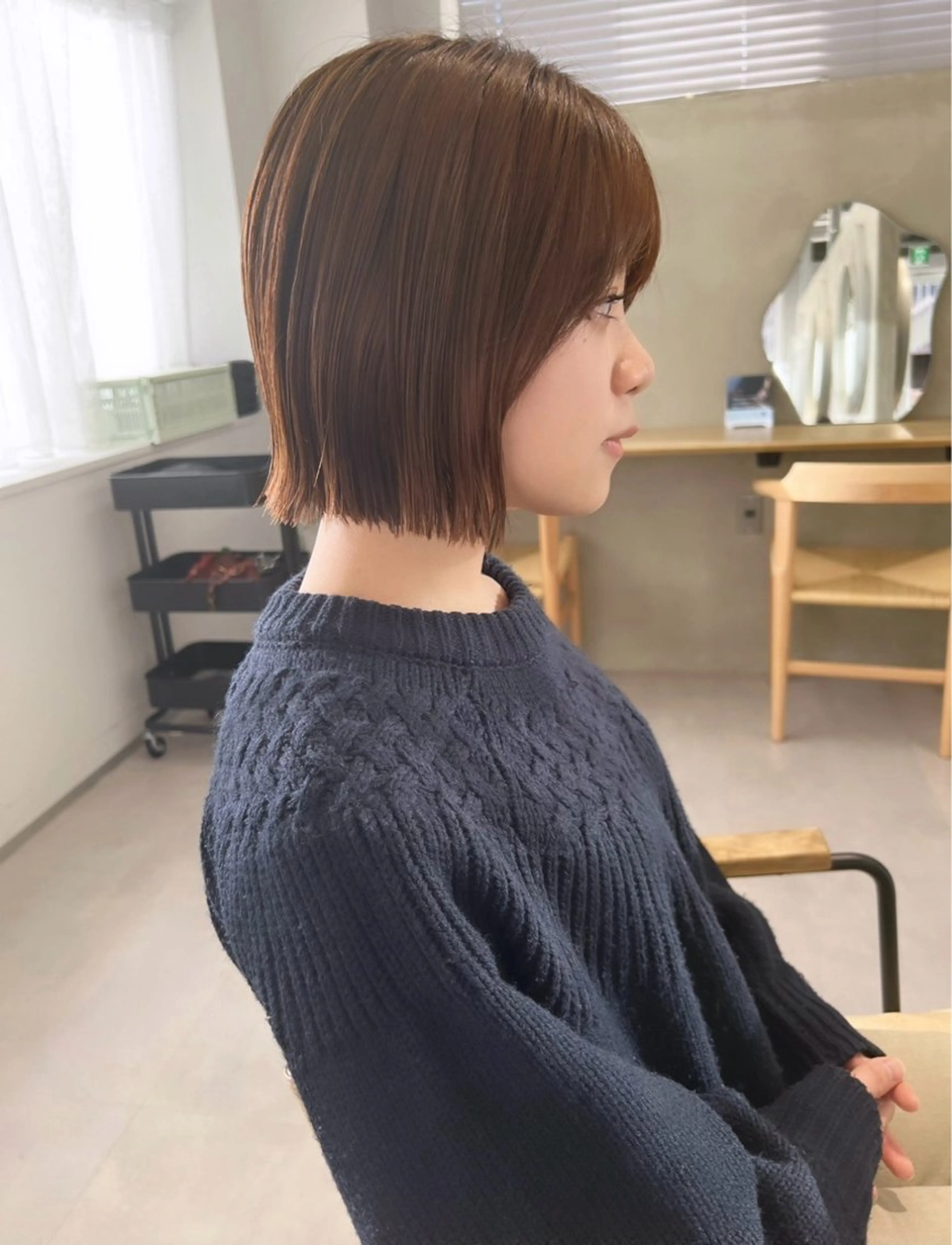 ショート ボブ 田中 叶太のヘアスタイル