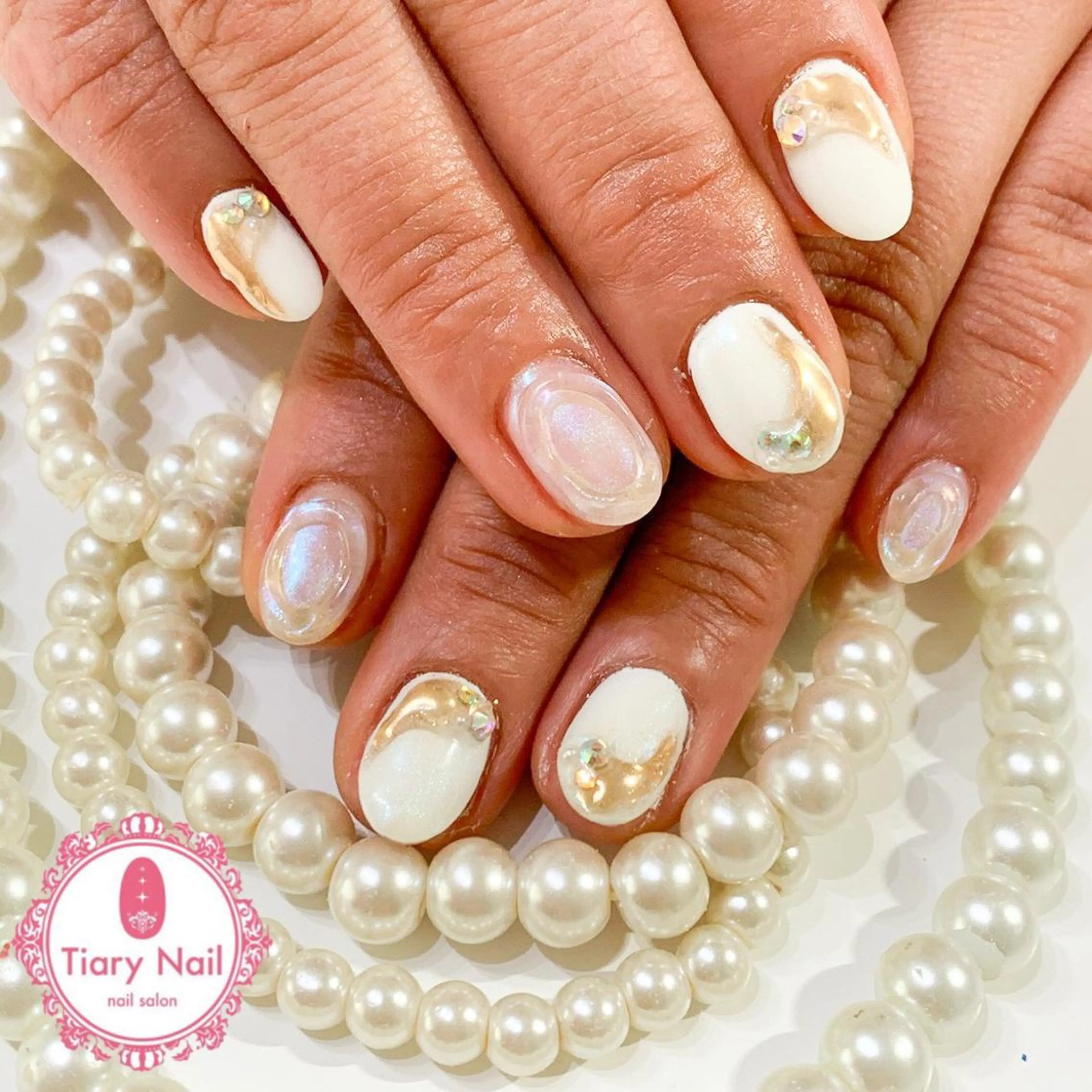 ネイル 桜ネイル クリアネイル フットネイル ジェルネイル キラキラネイル 💗🪽Tiary Nail🪽💗のネイルデザイン