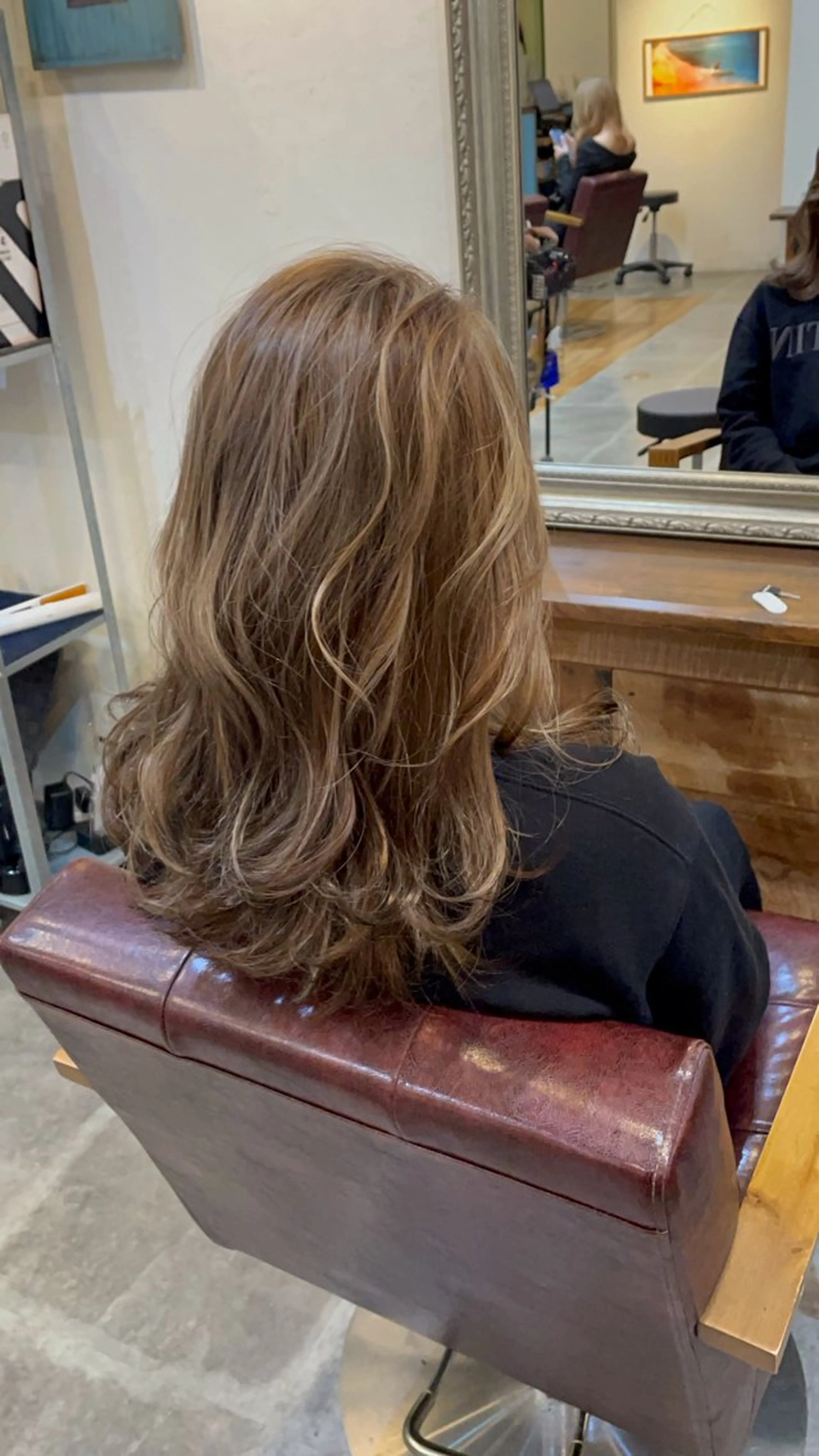 ミディアム カラー ヘアカラー トリートメント Cecil hair なんば店のヘアスタイル