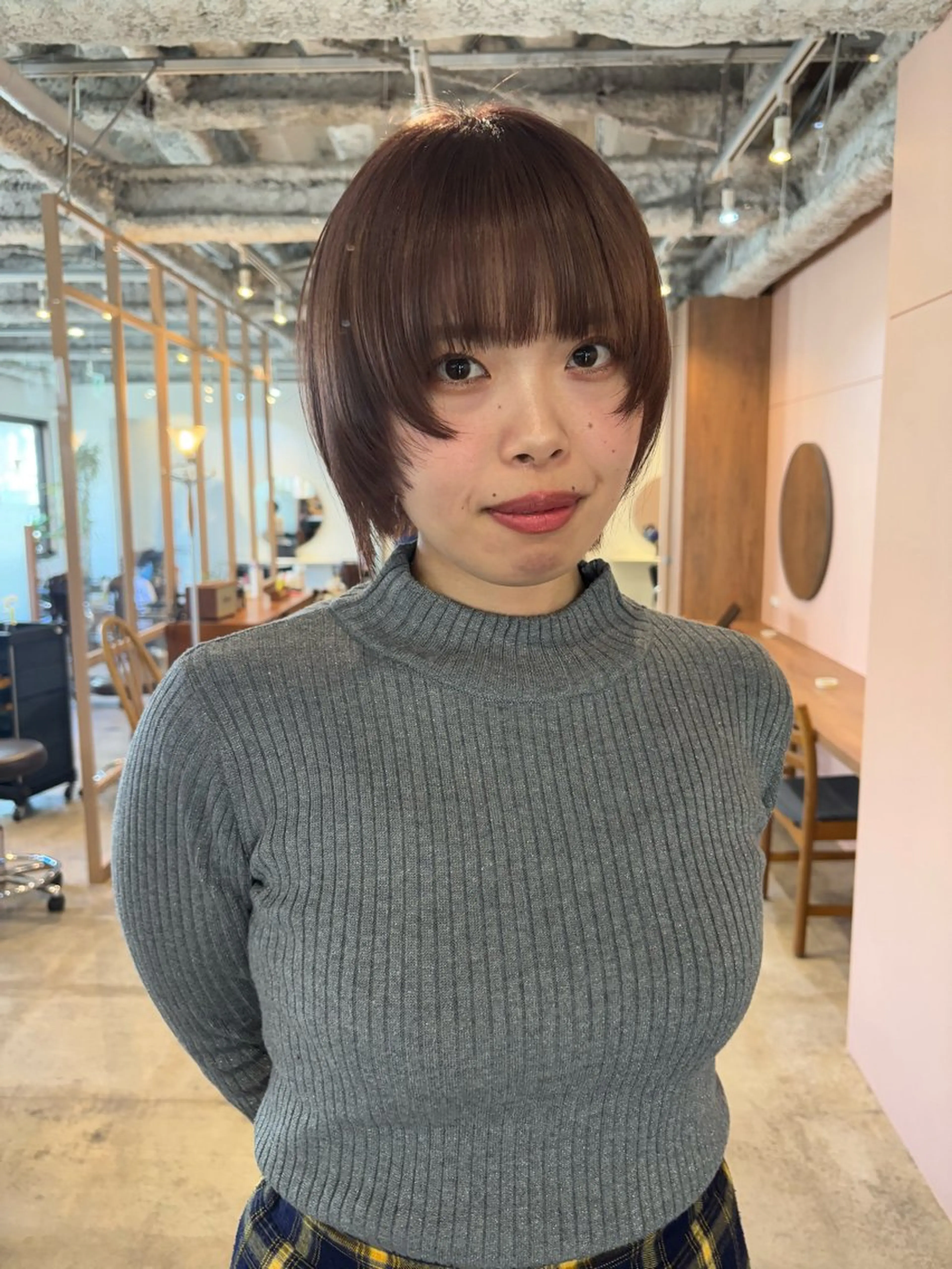 ショート カラー カット ヘアカラー トリートメント Hayashi Shioriのヘアスタイル