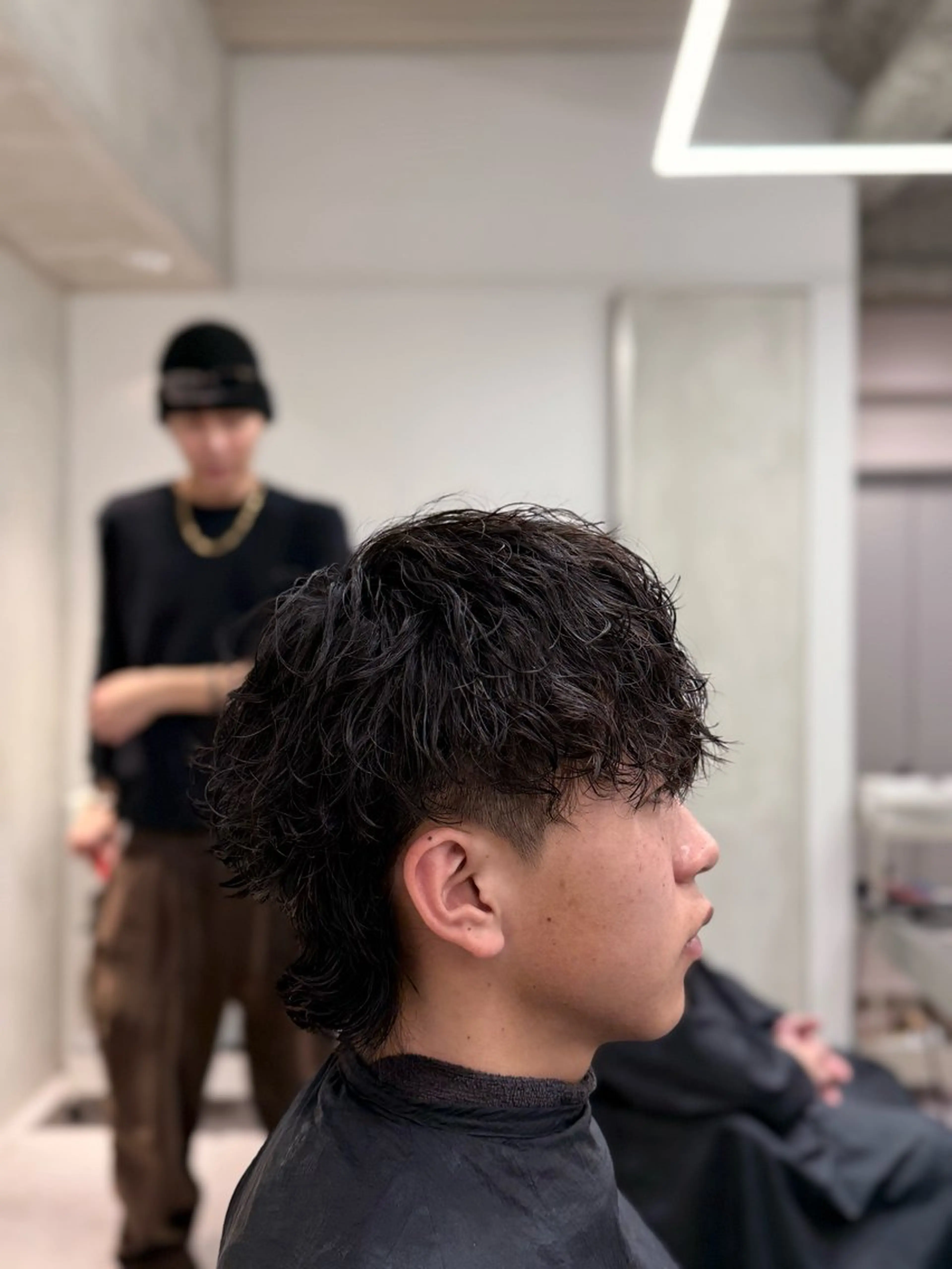 ショート パーマ メンズ メンズ韓国風 メンズパーマ 韓国風ヘア カット パーマ トリートメント MEN’S SALON HAVANA所属・渋谷/スパイキー /フェード/千尋のヘアスタイル