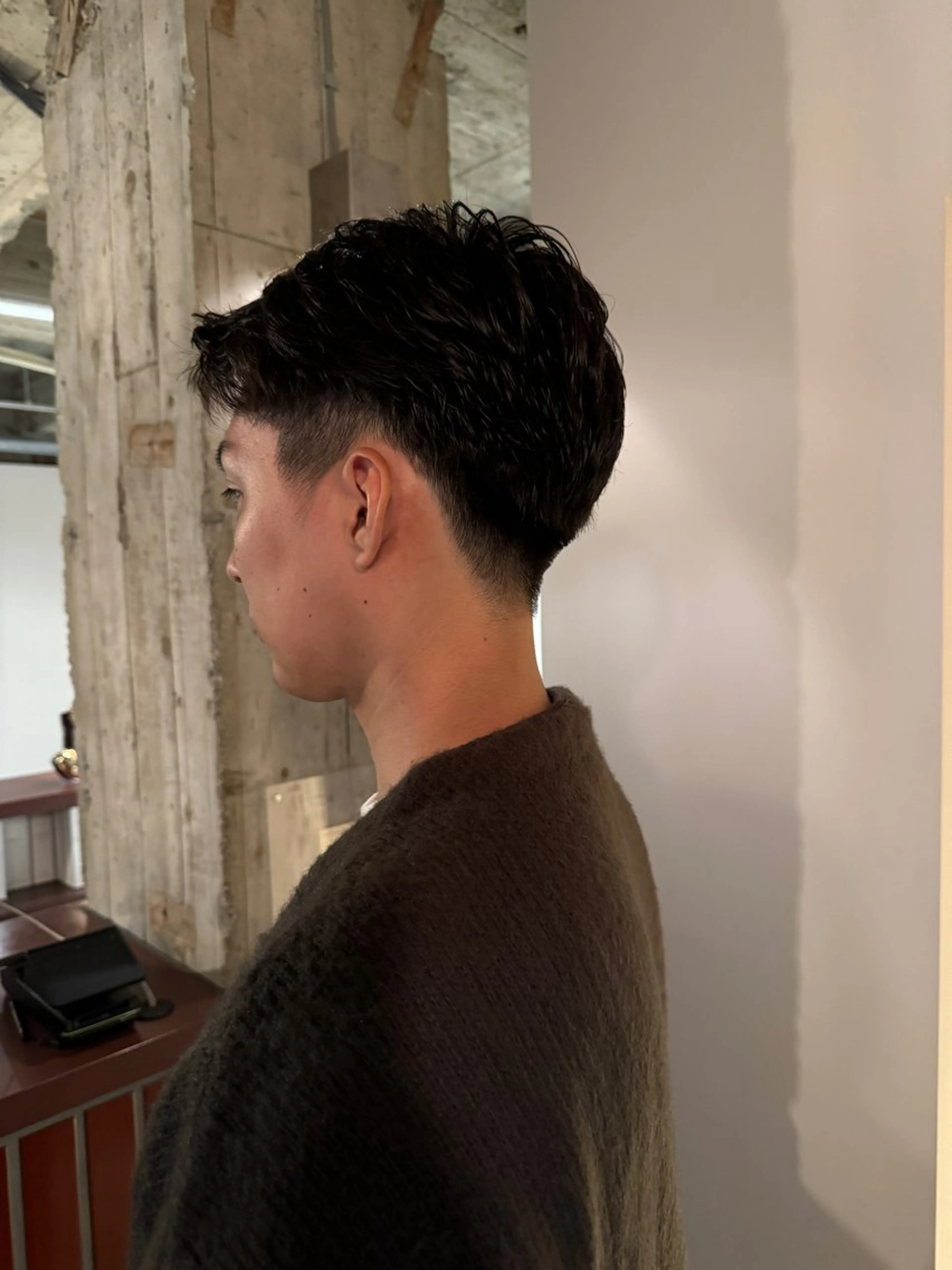 ショート パーマ 森田 鴻之介のヘアスタイル