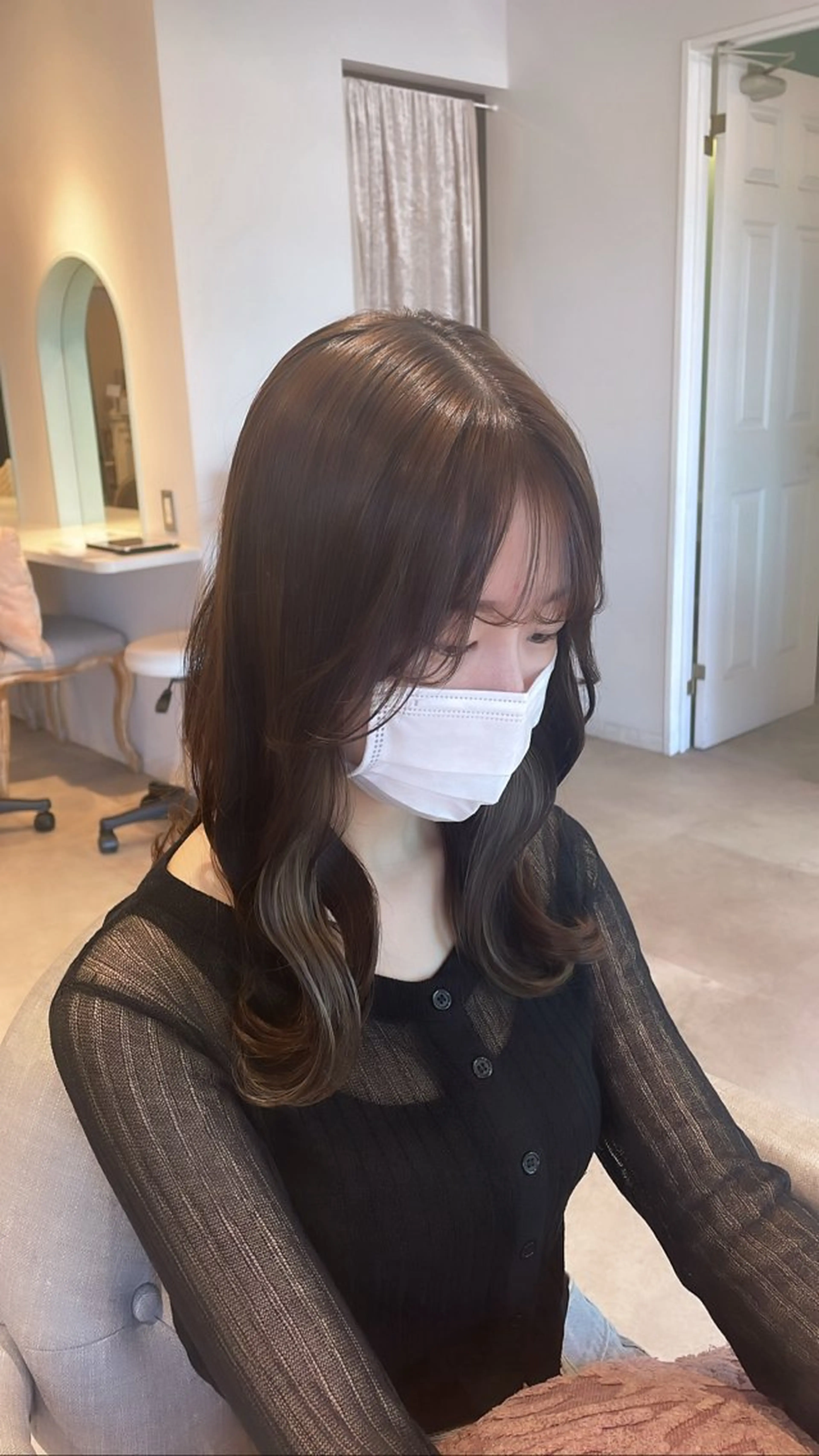 ミディアム カラー rio / CreBiA /名駅のヘアスタイル