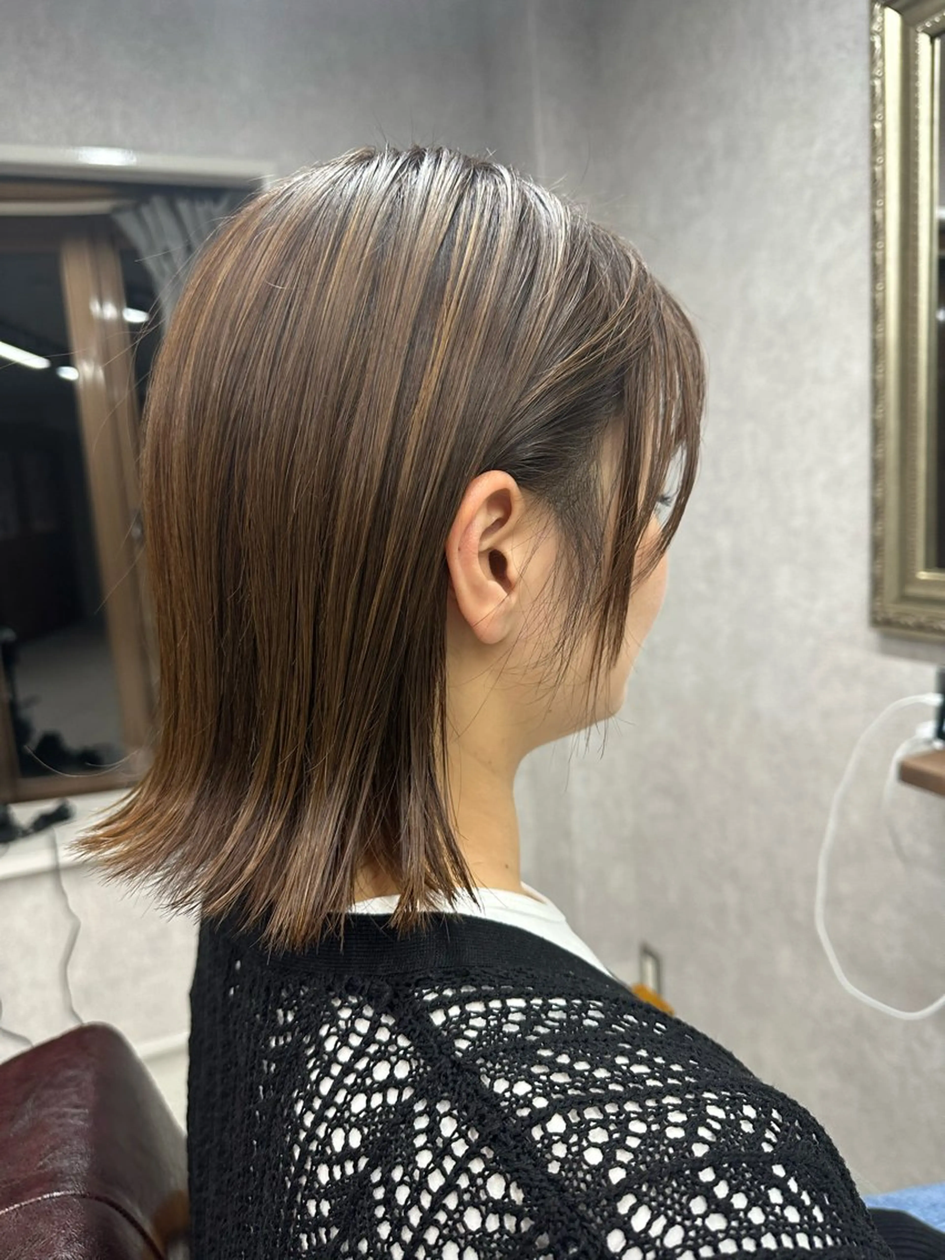 ミディアム カラー カット ヘアカラー Lien 深井店のヘアスタイル