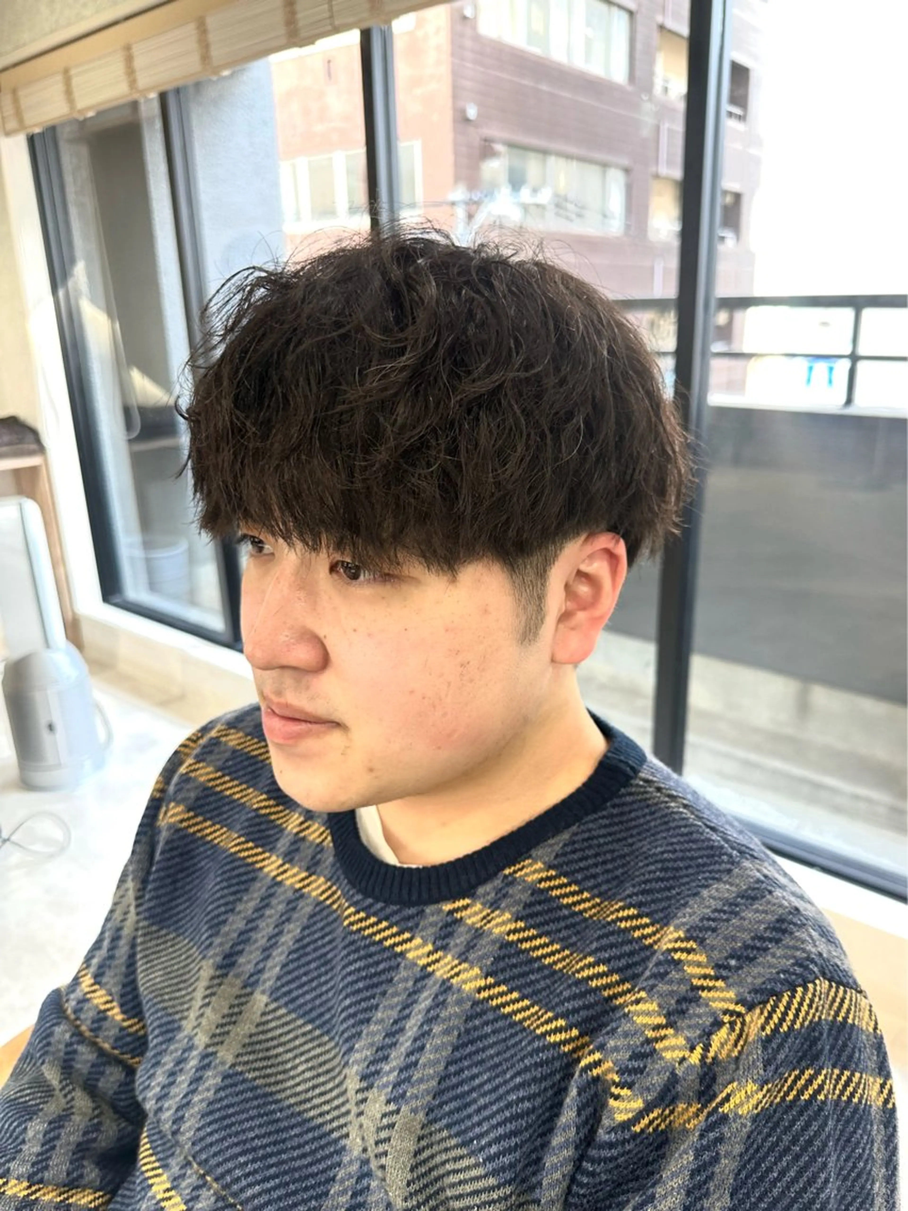 ミディアム パーマ メンズ ミディアムパーマ メンズパーマ プードルパーマ プードルパーマ カット パーマ トリートメント 🎀似合わせカット/ ボブ/佐瀬千枝🎀のヘアスタイル