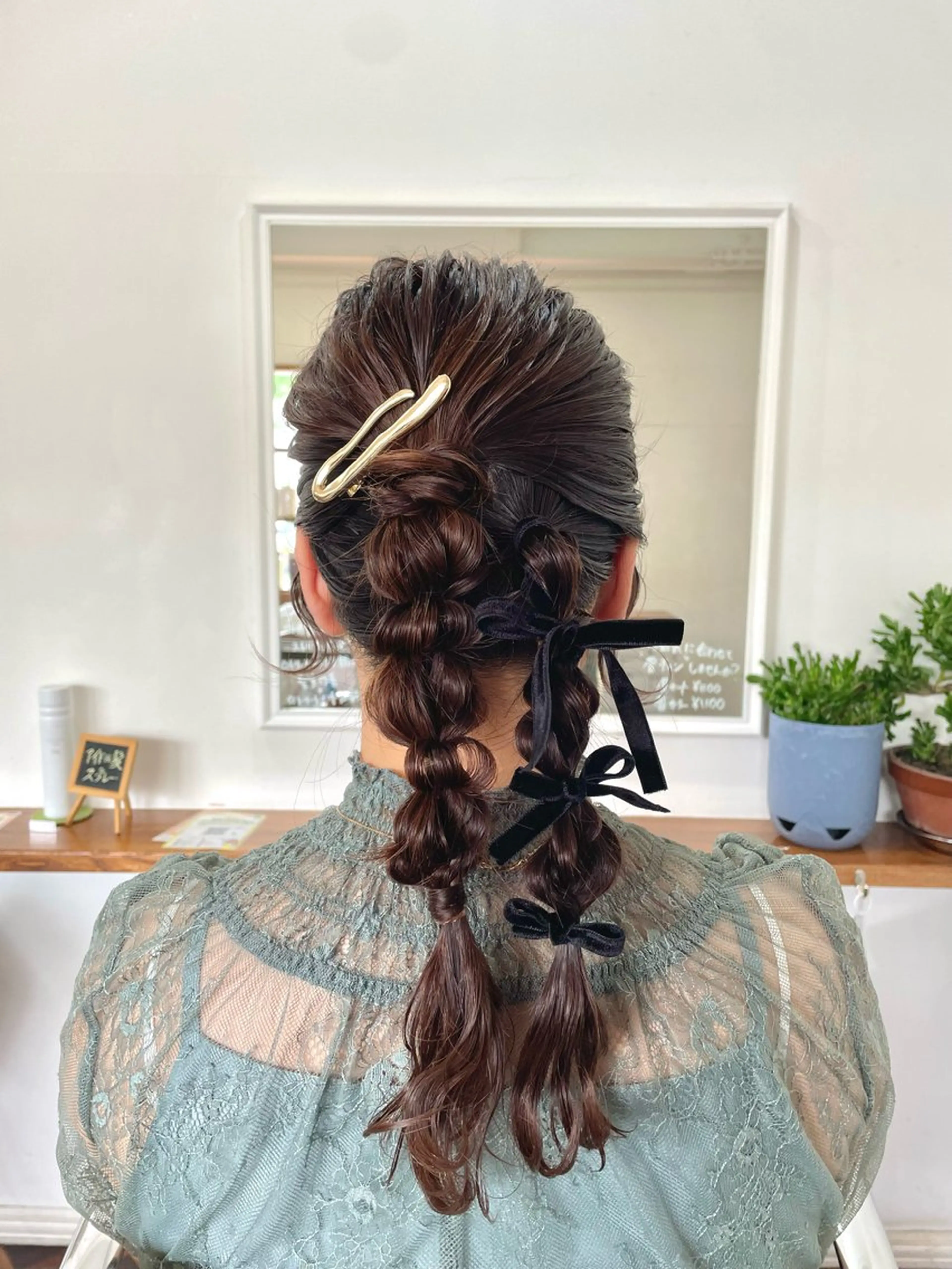 ヘアアレンジ ボブ ヘアセット mopa所属・mopa_kaede 暖色カラー/ロングのヘアスタイル