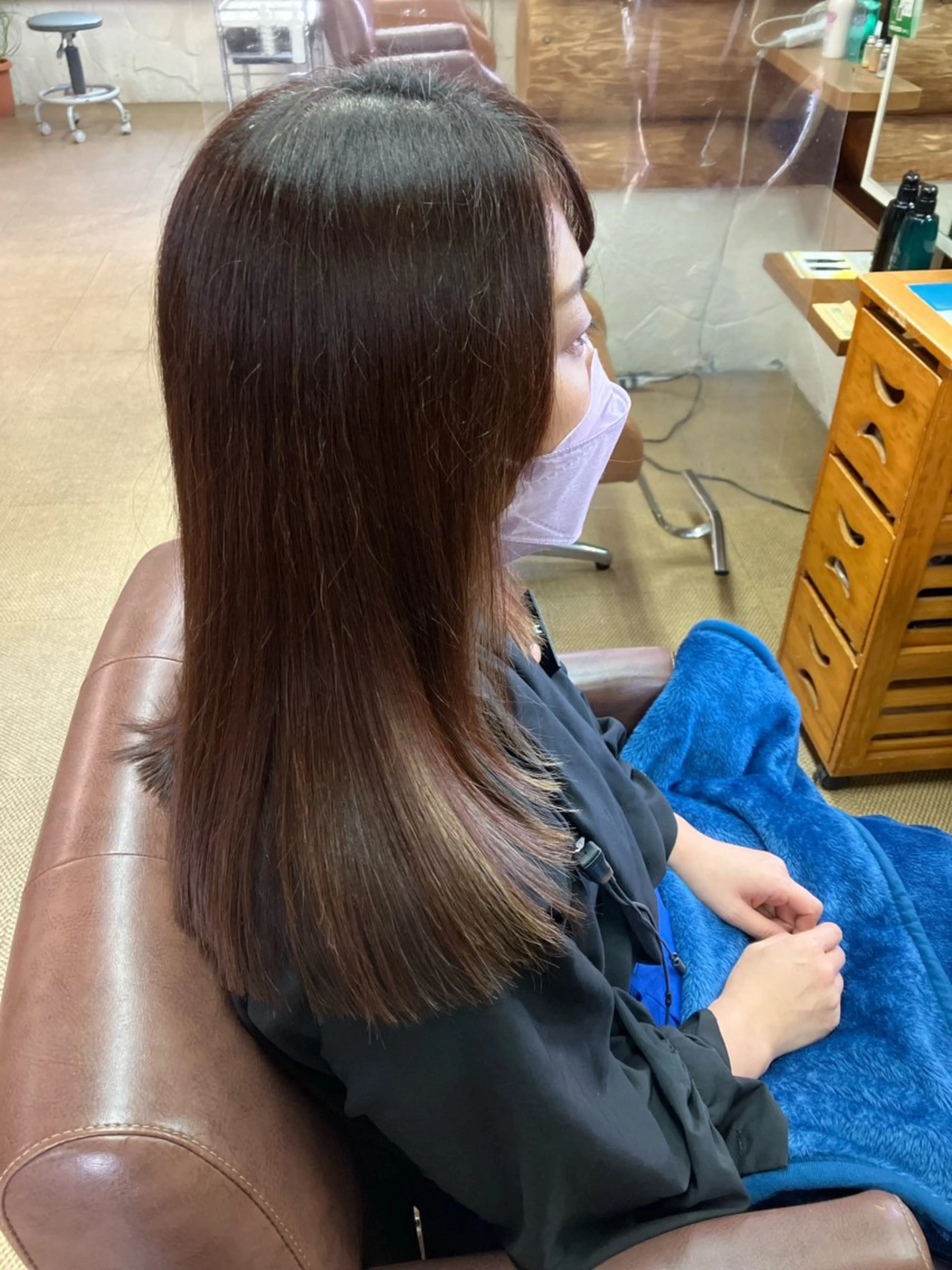 ロング 中谷 浩子のヘアスタイル