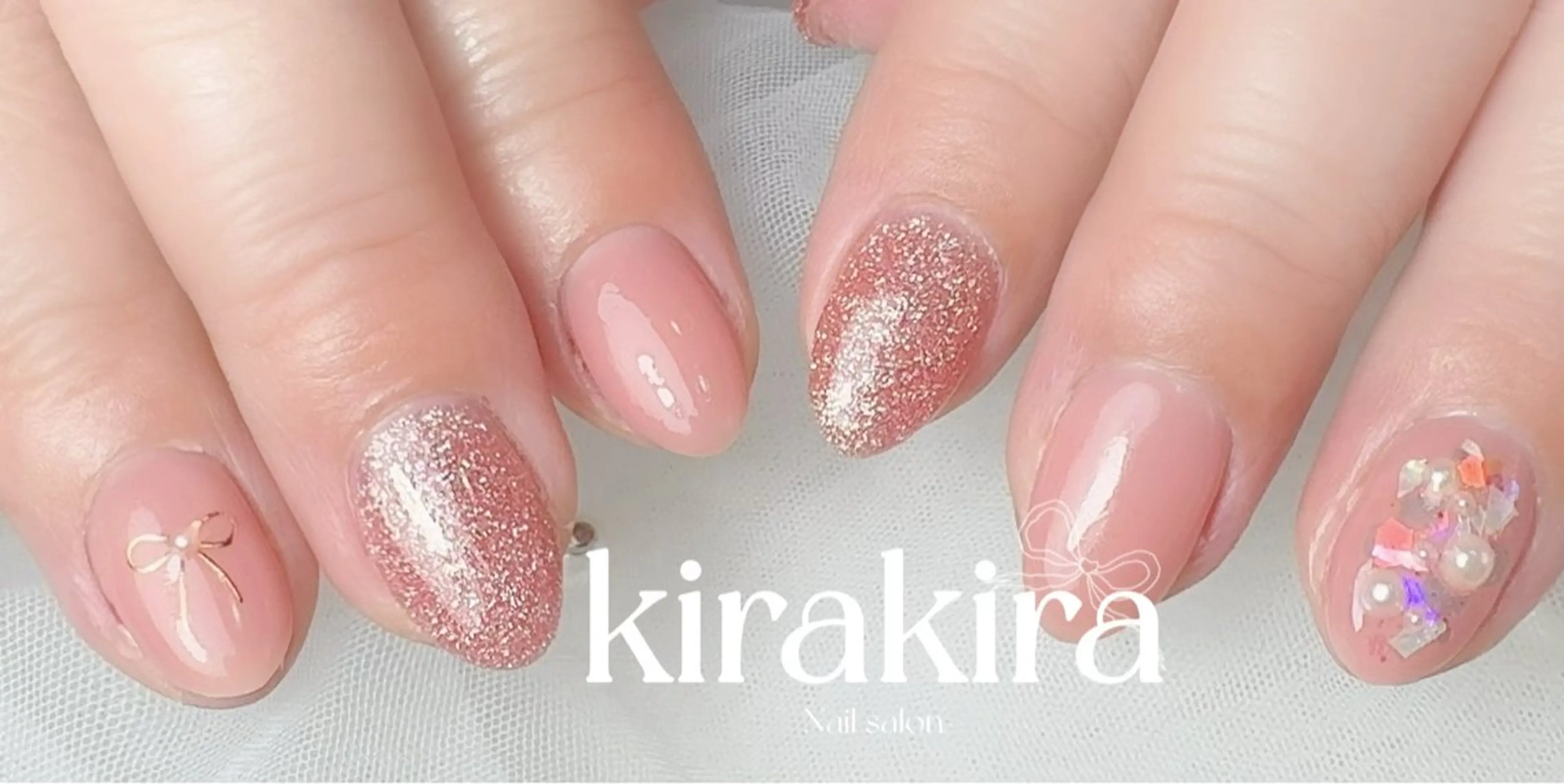 ネイル フットネイル キラキラネイル ピンク シンプルネイル Kirakira Nail salonのネイルデザイン
