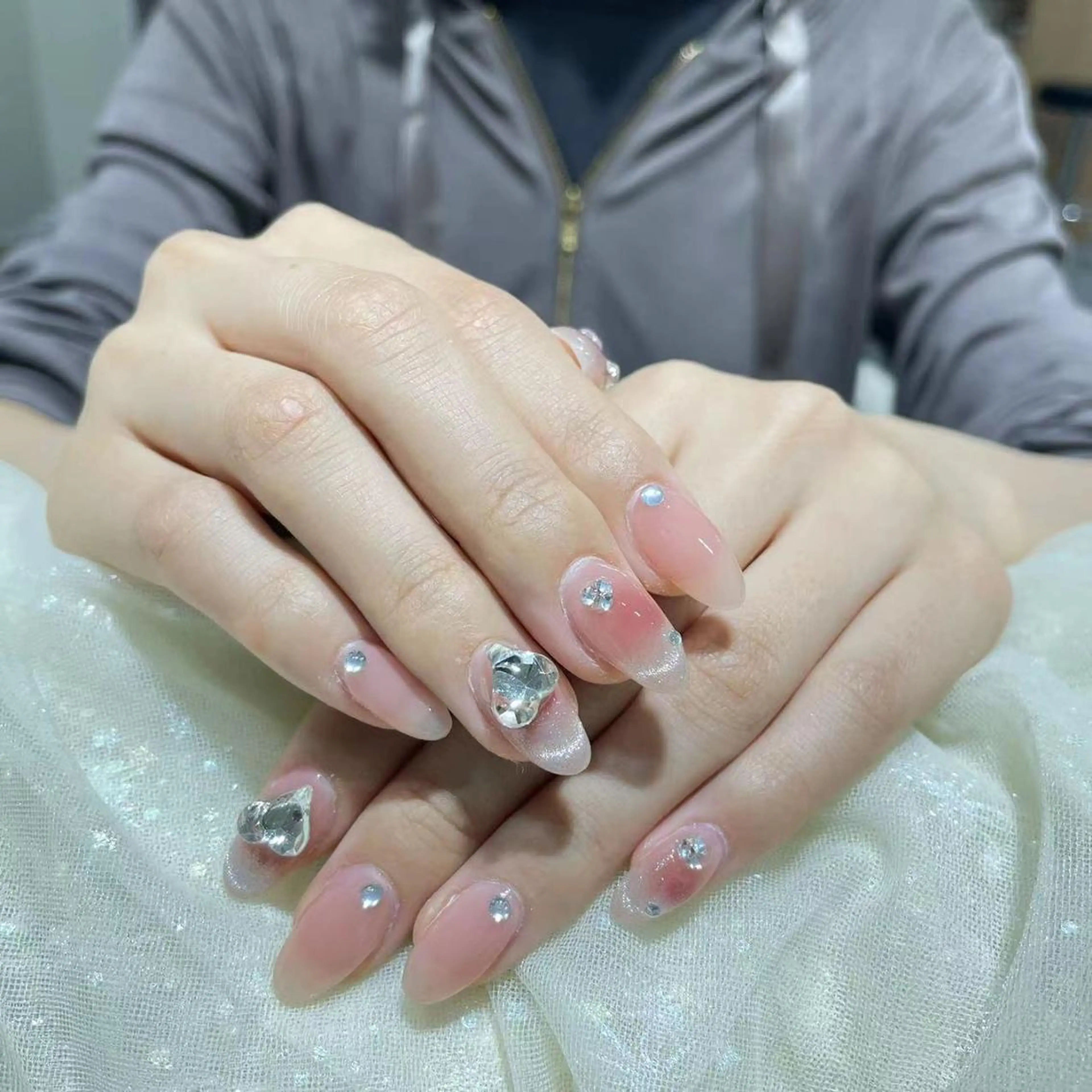 ネイル 長さ出し スカルプネイル Queens ciciのネイルデザイン