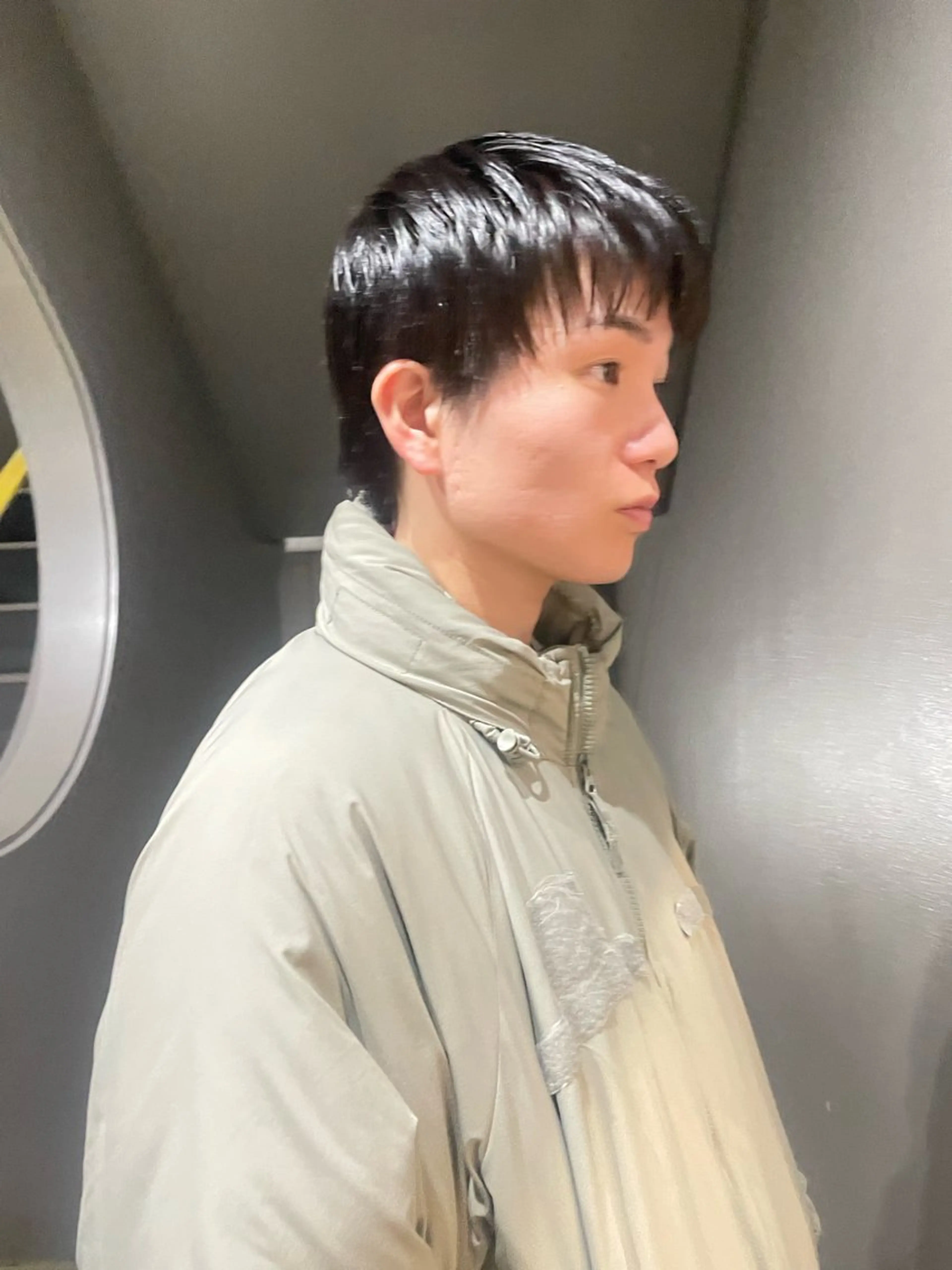 ショート パーマ メンズ ダウンパーマ メンズパーマ pole所属・【pole】 minaのヘアスタイル