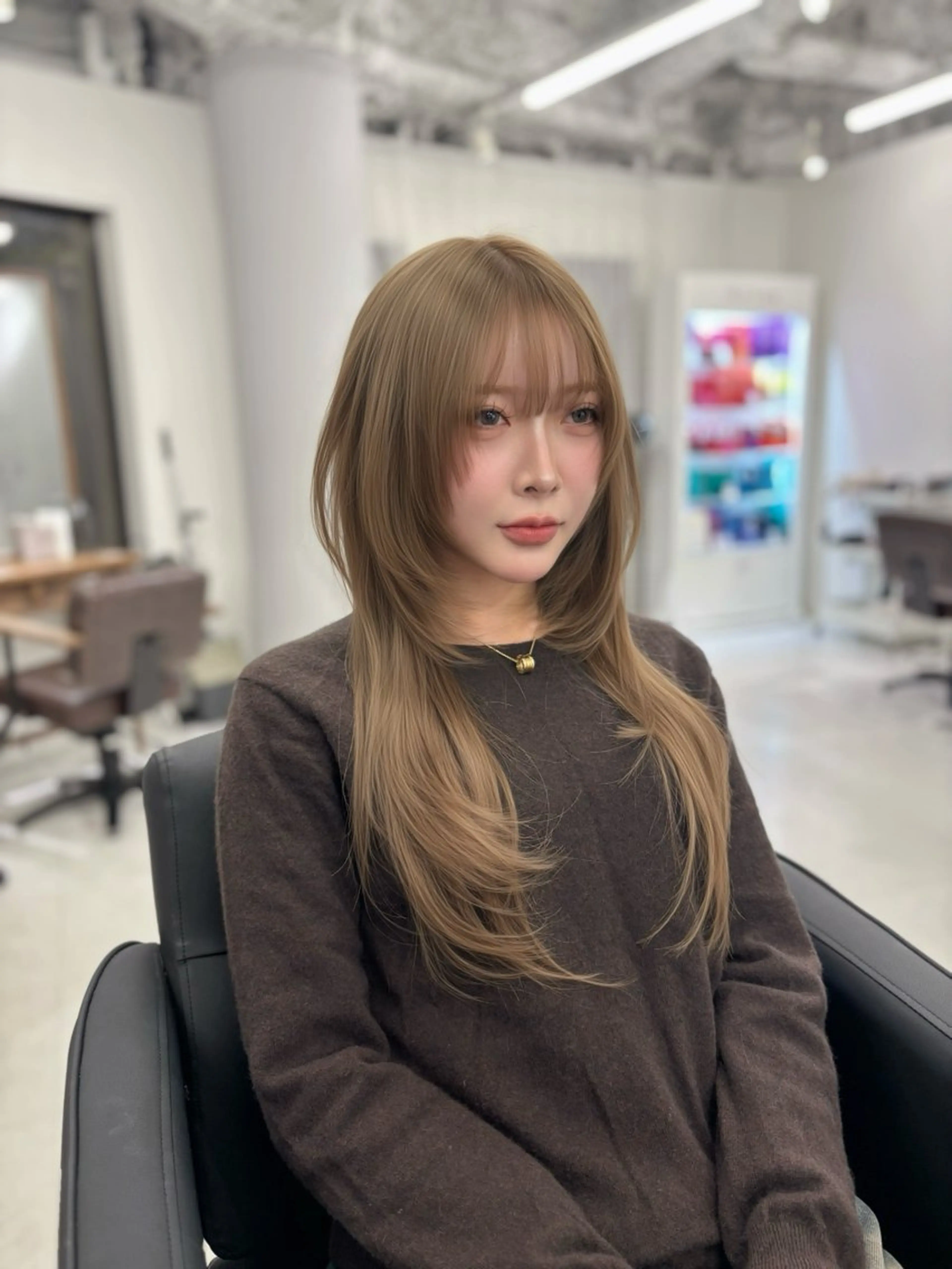 ロング カラー 赤みなしカラー/梅田 /レイヤー/IORIのヘアスタイル