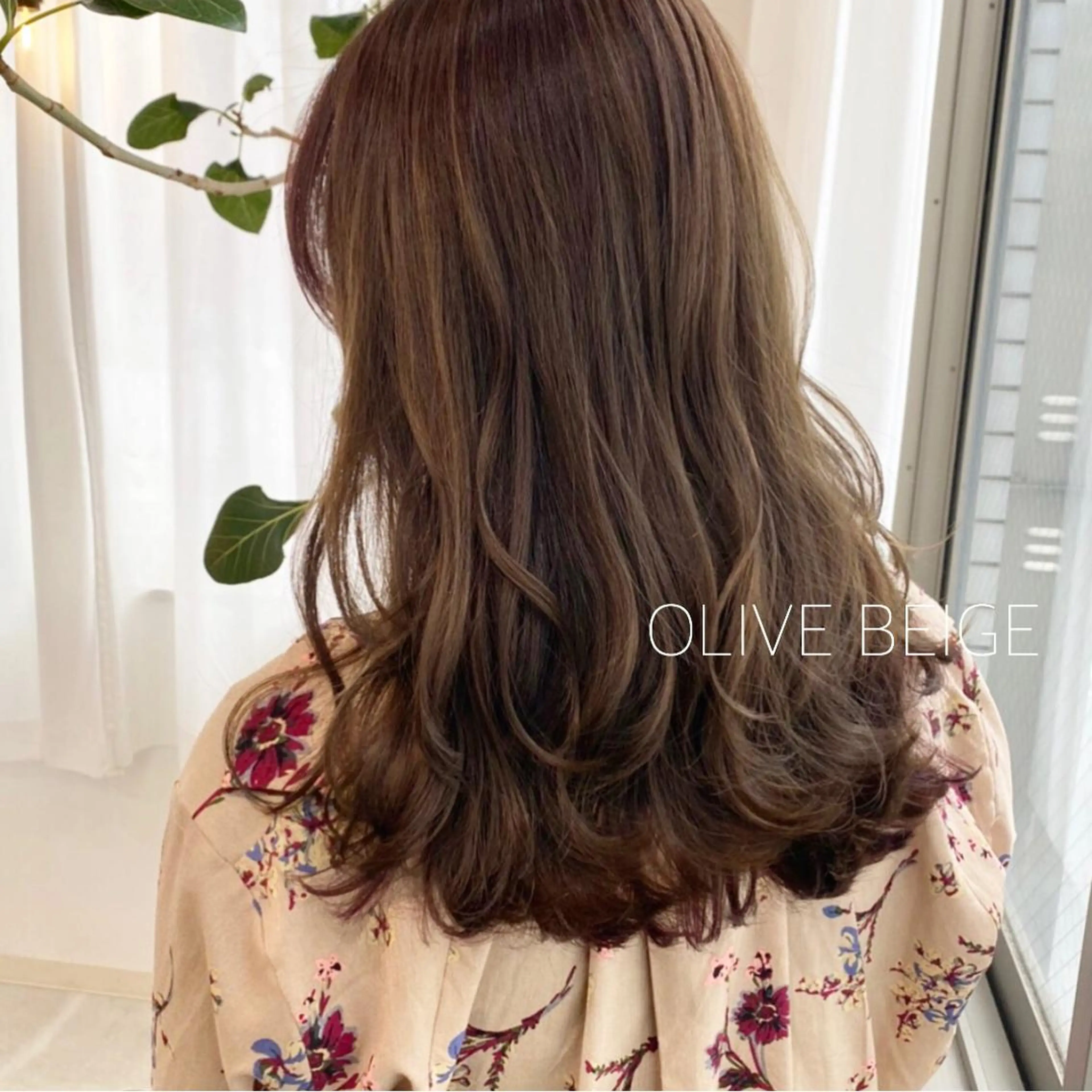 ミディアム カラー お洒落パーマ/ 艶カラー/michiのヘアスタイル