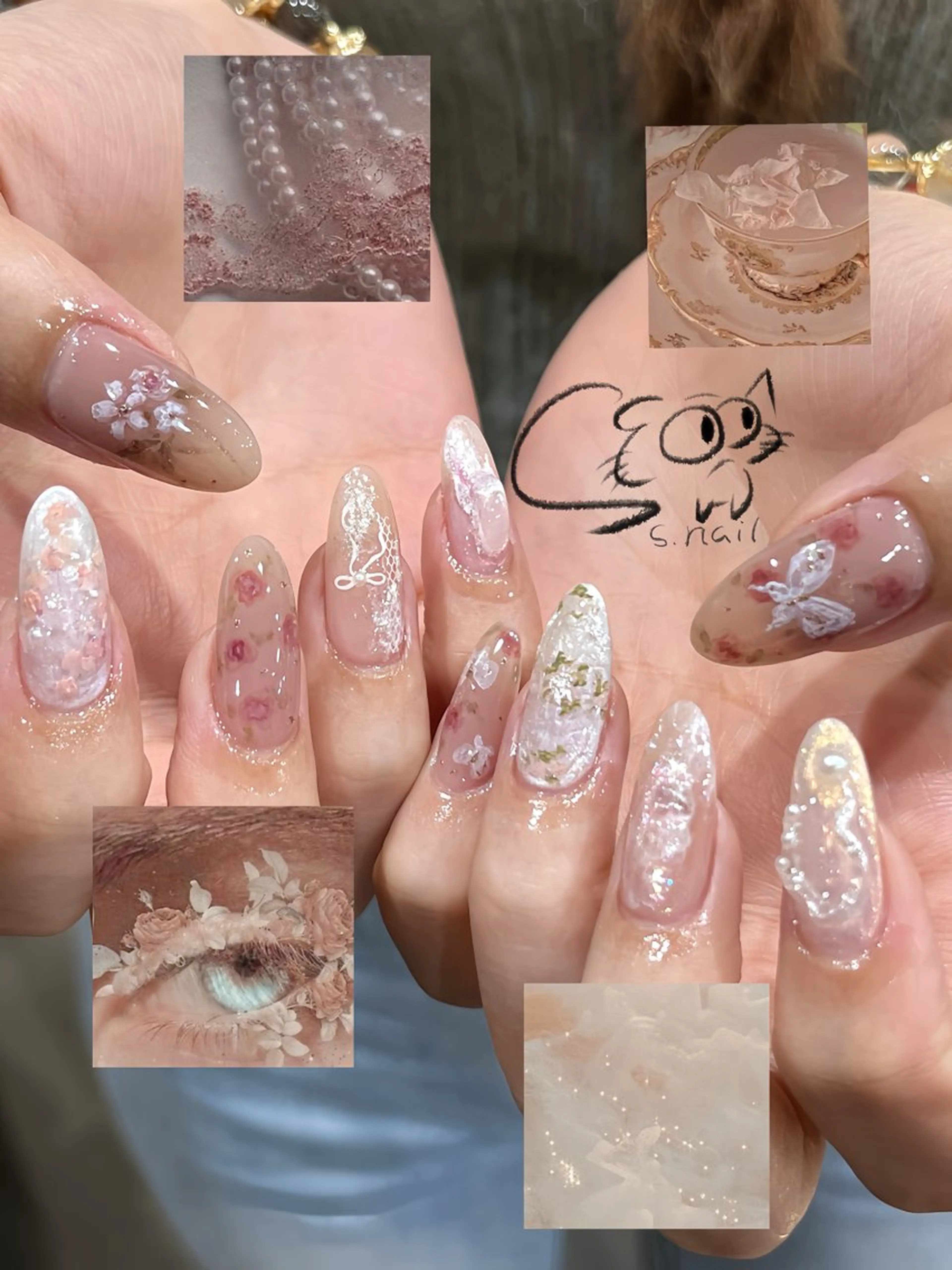 ネイル アートネイル チークネイル フレンチネイル グラデーション マグネットネイル ハンドネイル S.nail所属・S.nail _のネイルデザイン