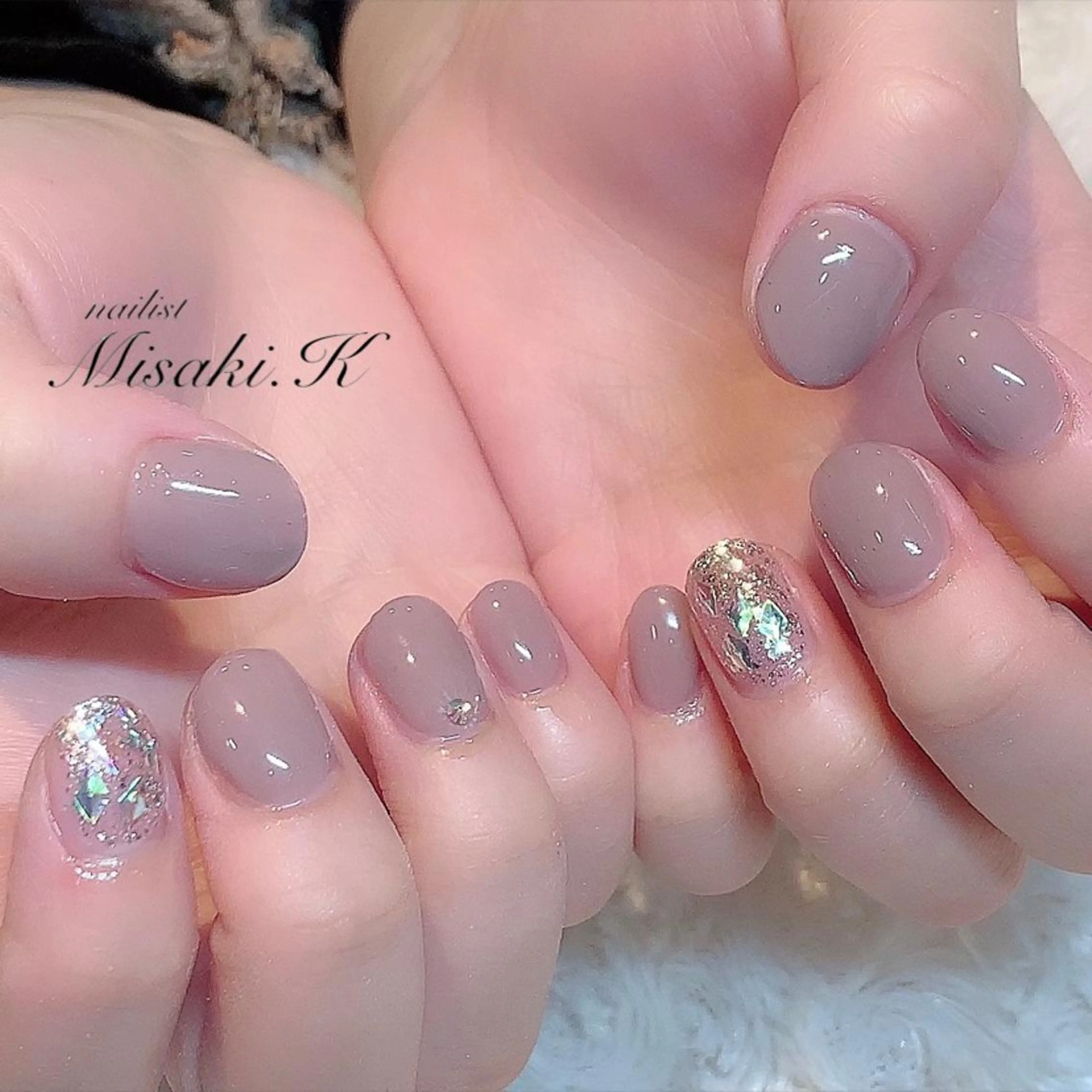 ネイル ストーンネイル K. Misakiのネイルデザイン