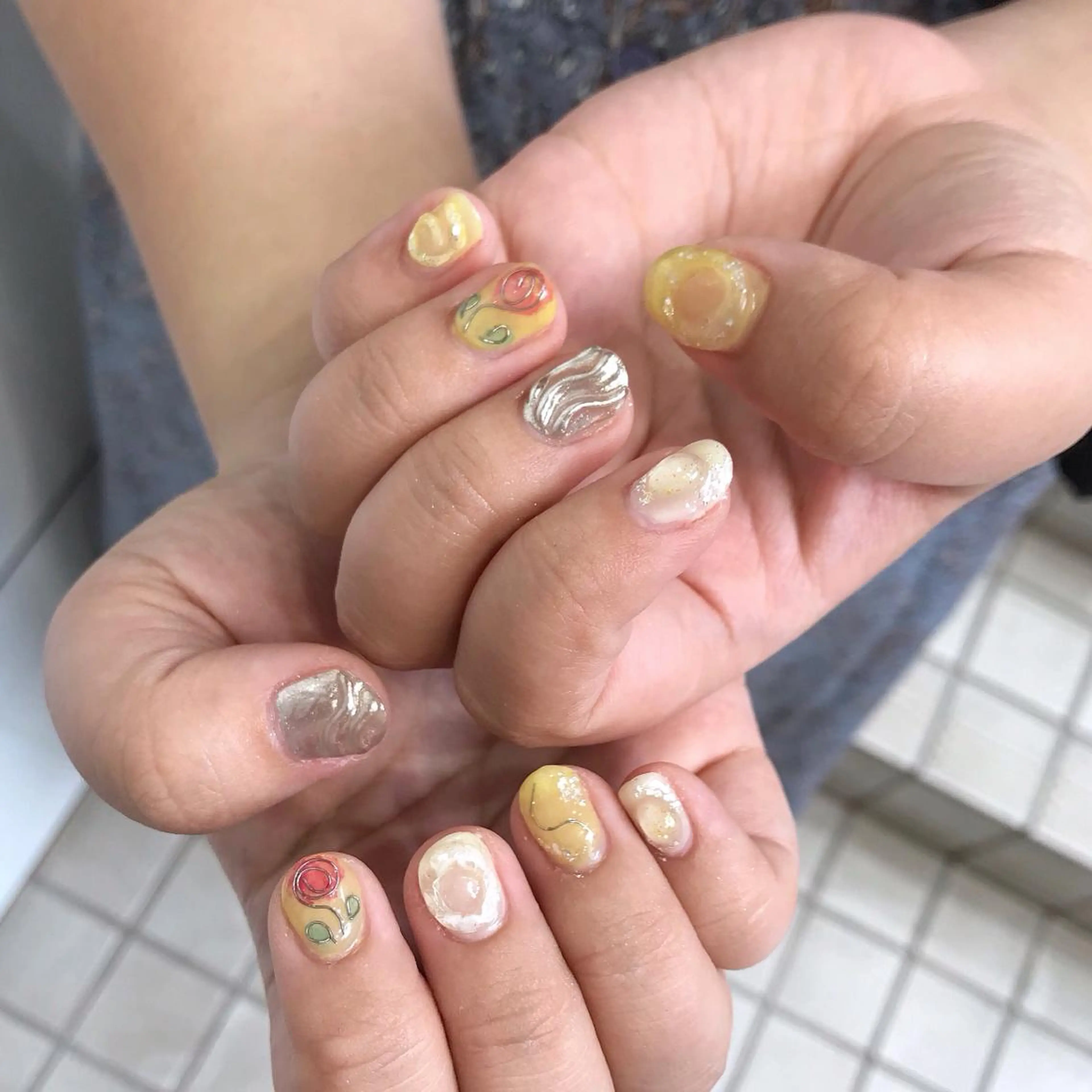 ネイル ハンドネイル 似合わせ提案サラ艶♡ 彩華のヘアスタイル