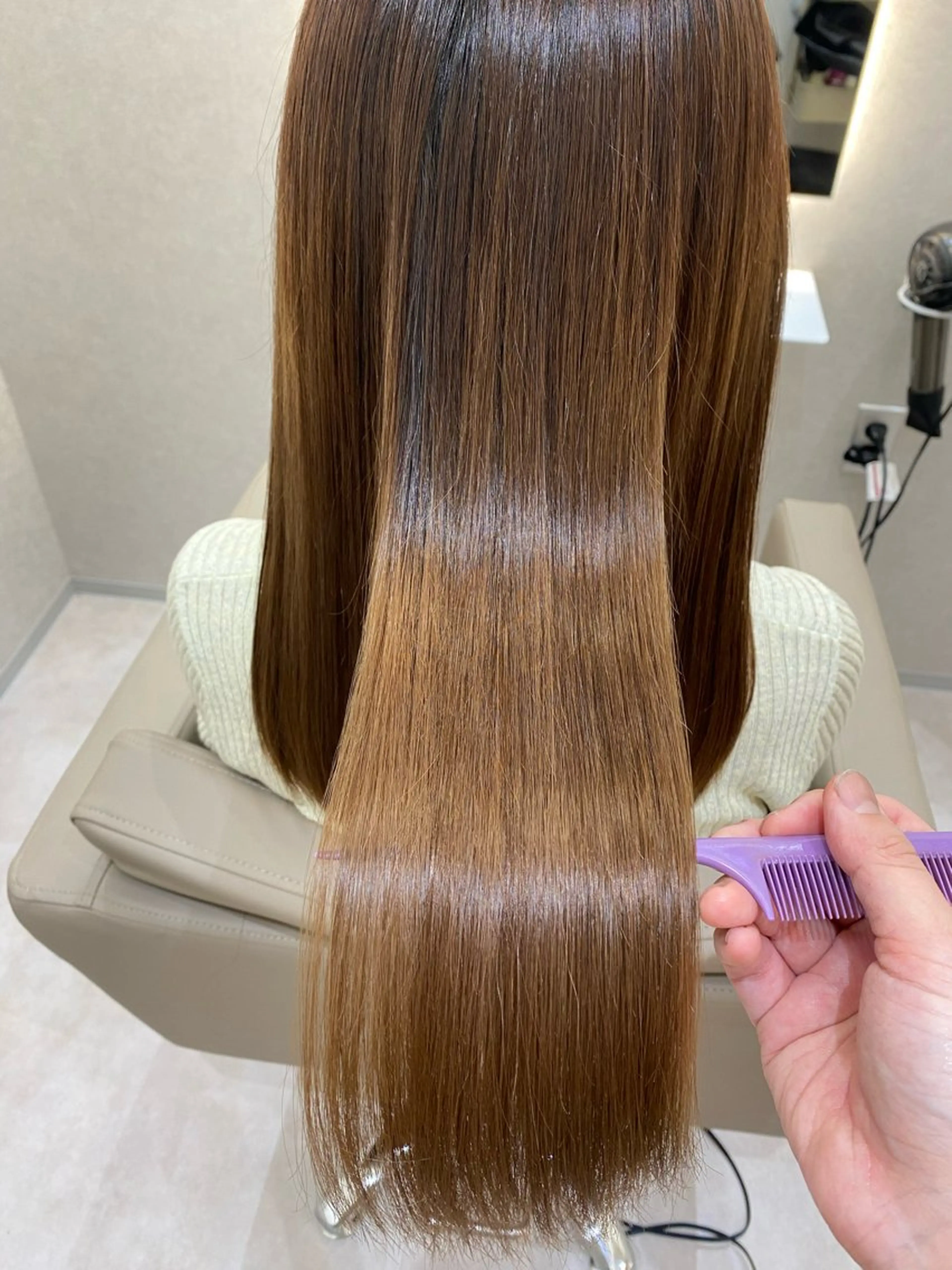 ロング カラー 髪質改善 トリートメント 艶髪🌟髪質改善✨ Zinaヤマダ チサのヘアスタイル