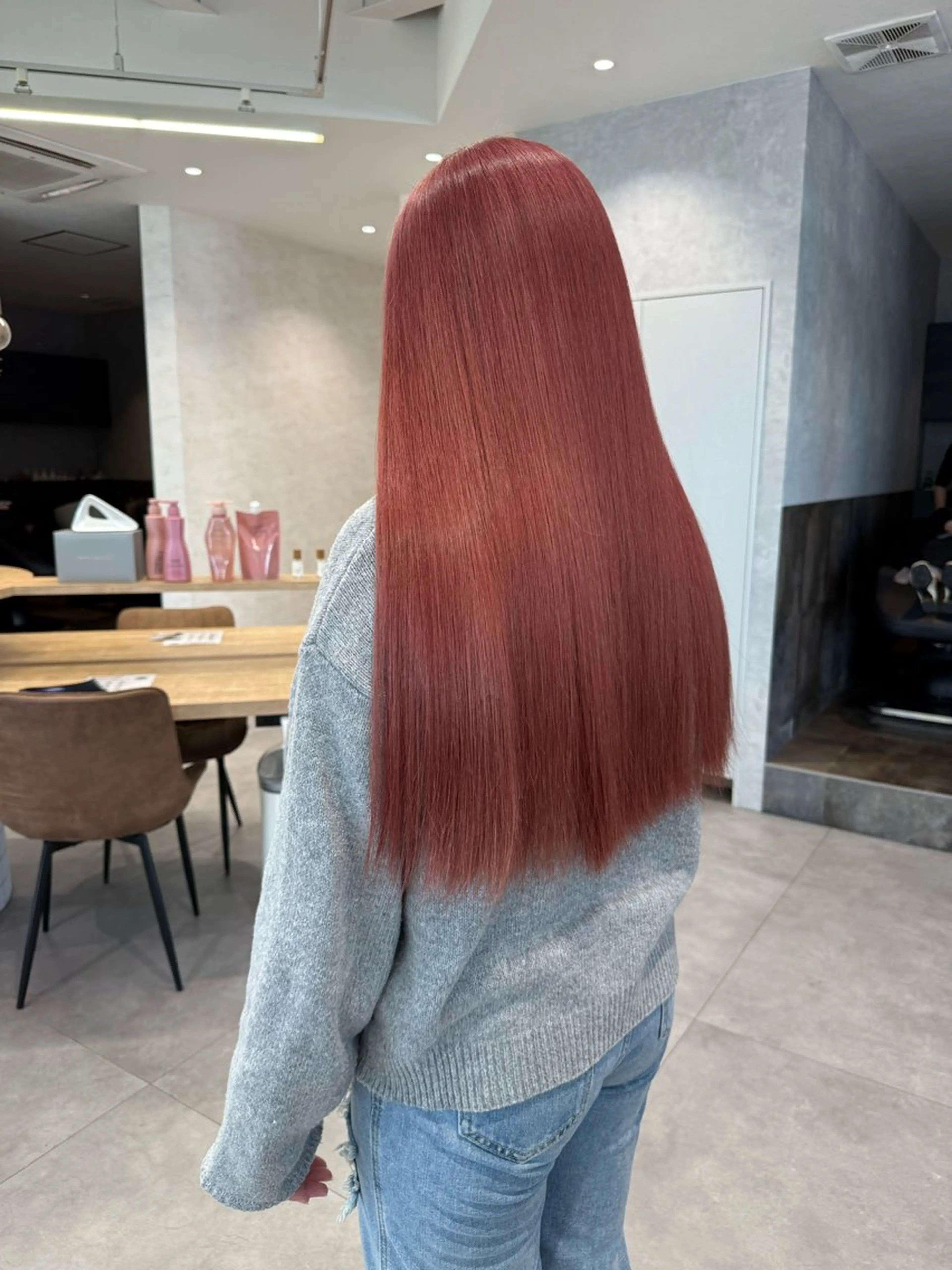 ロング トリートメント ヘアカラー トリートメント 柴田樹/大人可愛い 艶髪カラー/髪質改善のヘアスタイル