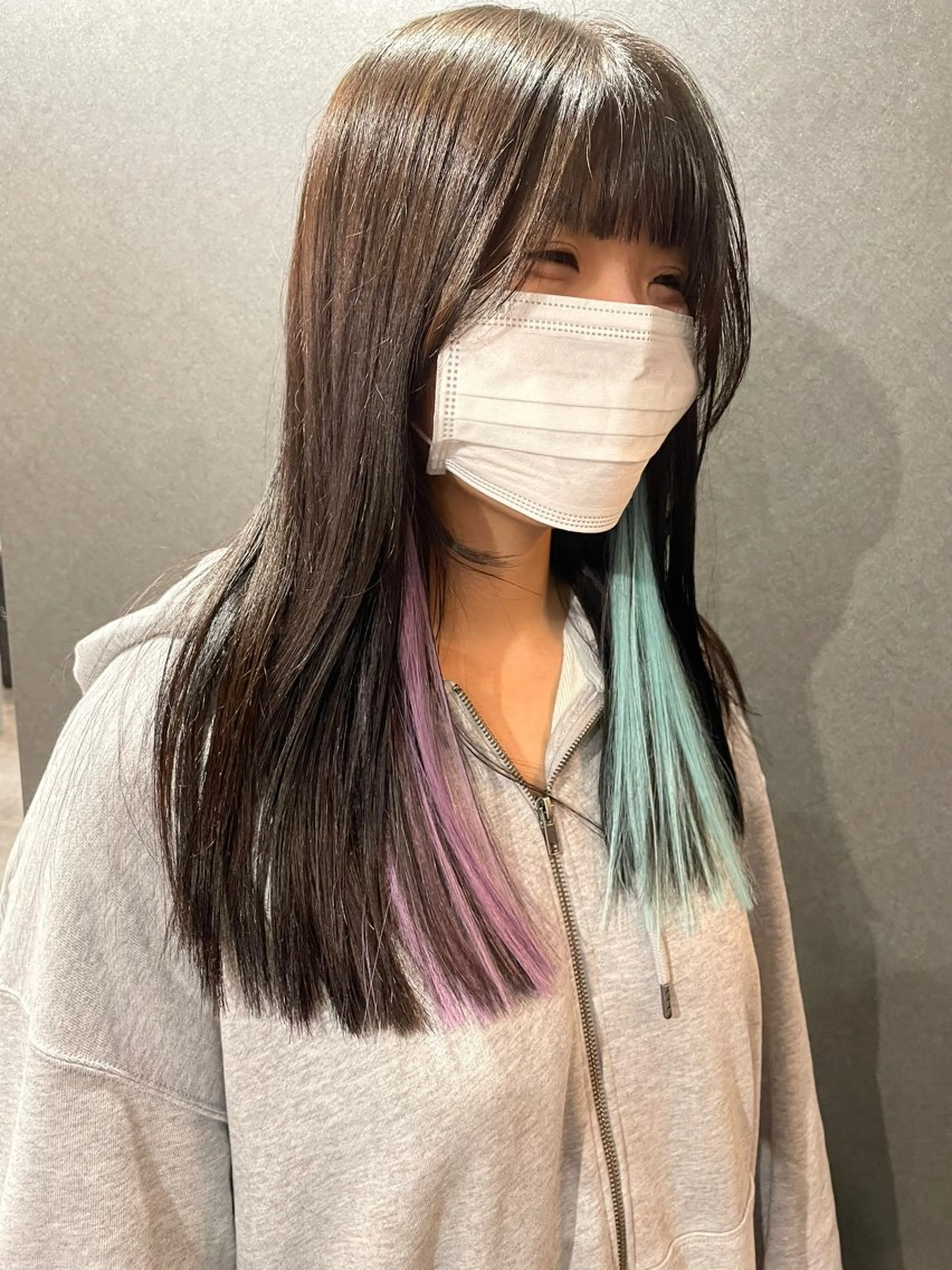 ロング エクステ エクステ sherry【シェリー】所属・miho 大国町 柔らかハイトーン💛のヘアスタイル