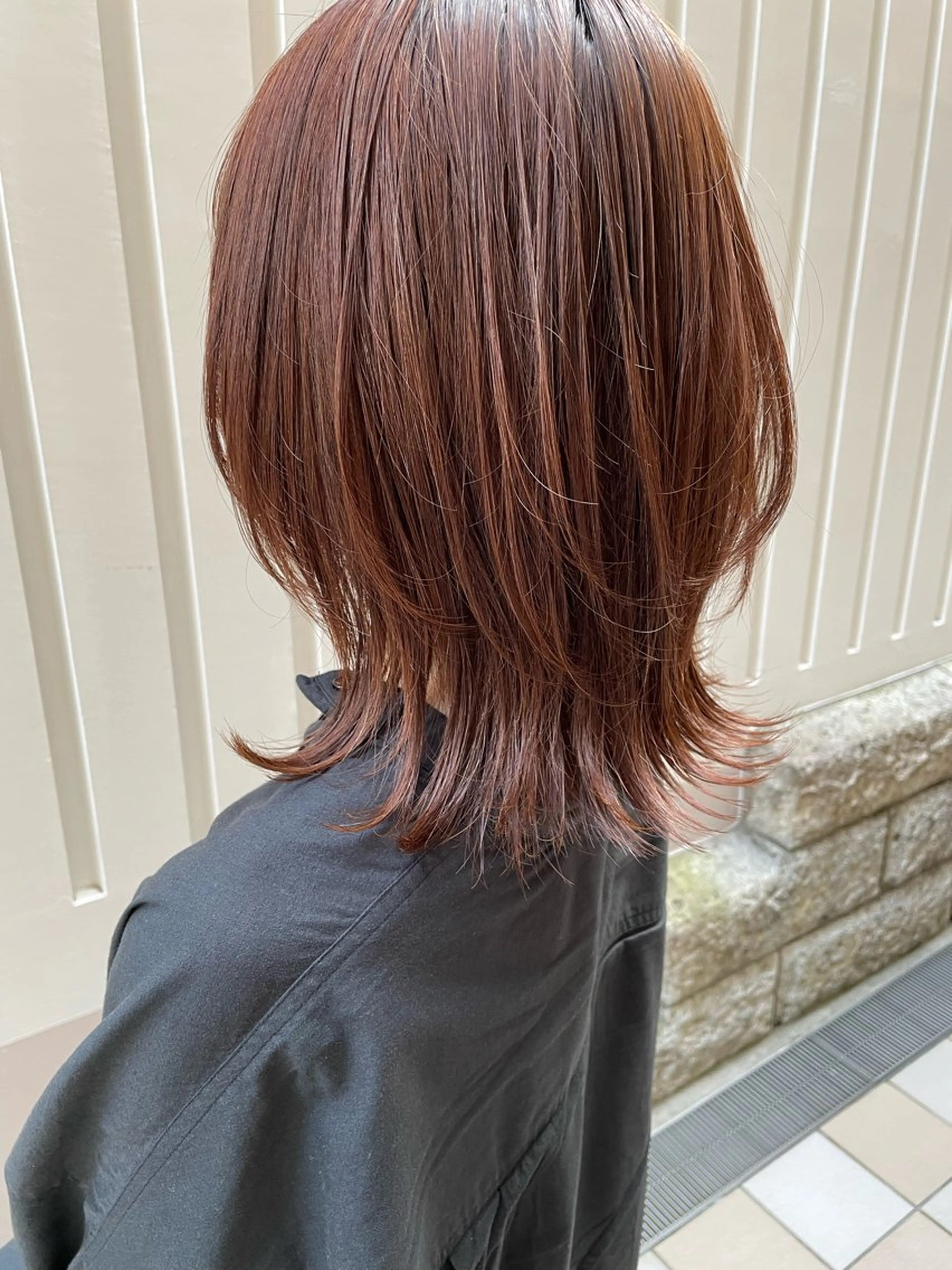 ミディアム カット 縮毛矯正 トリートメント 【髪質改善】 TAIGA🐯のヘアスタイル