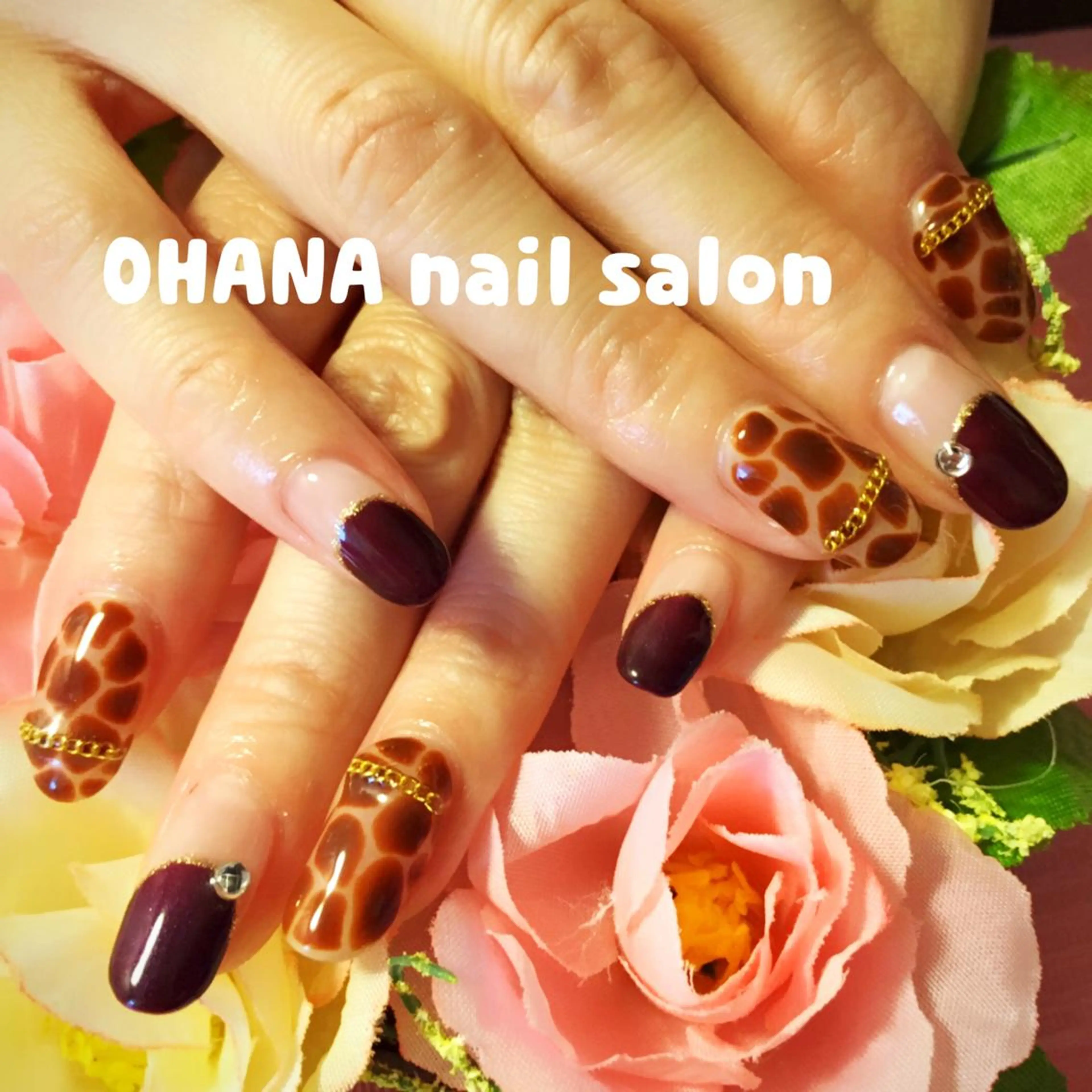 ネイル アニマル柄 ジェルネイル 那覇🏝️台湾人 ネイリストSHIUのネイルデザイン