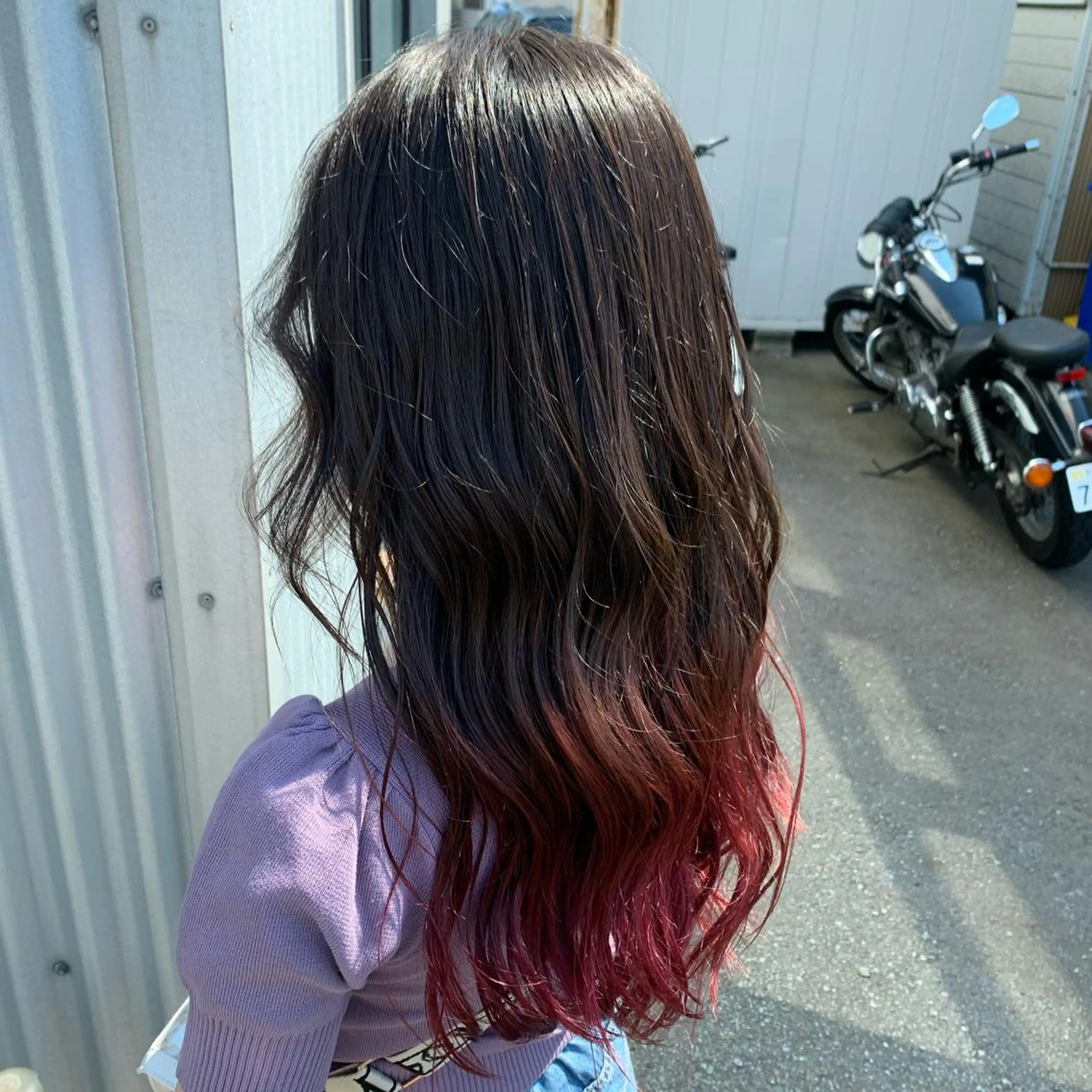 ロング カラー ヘアアレンジ newi TATSUのヘアスタイル