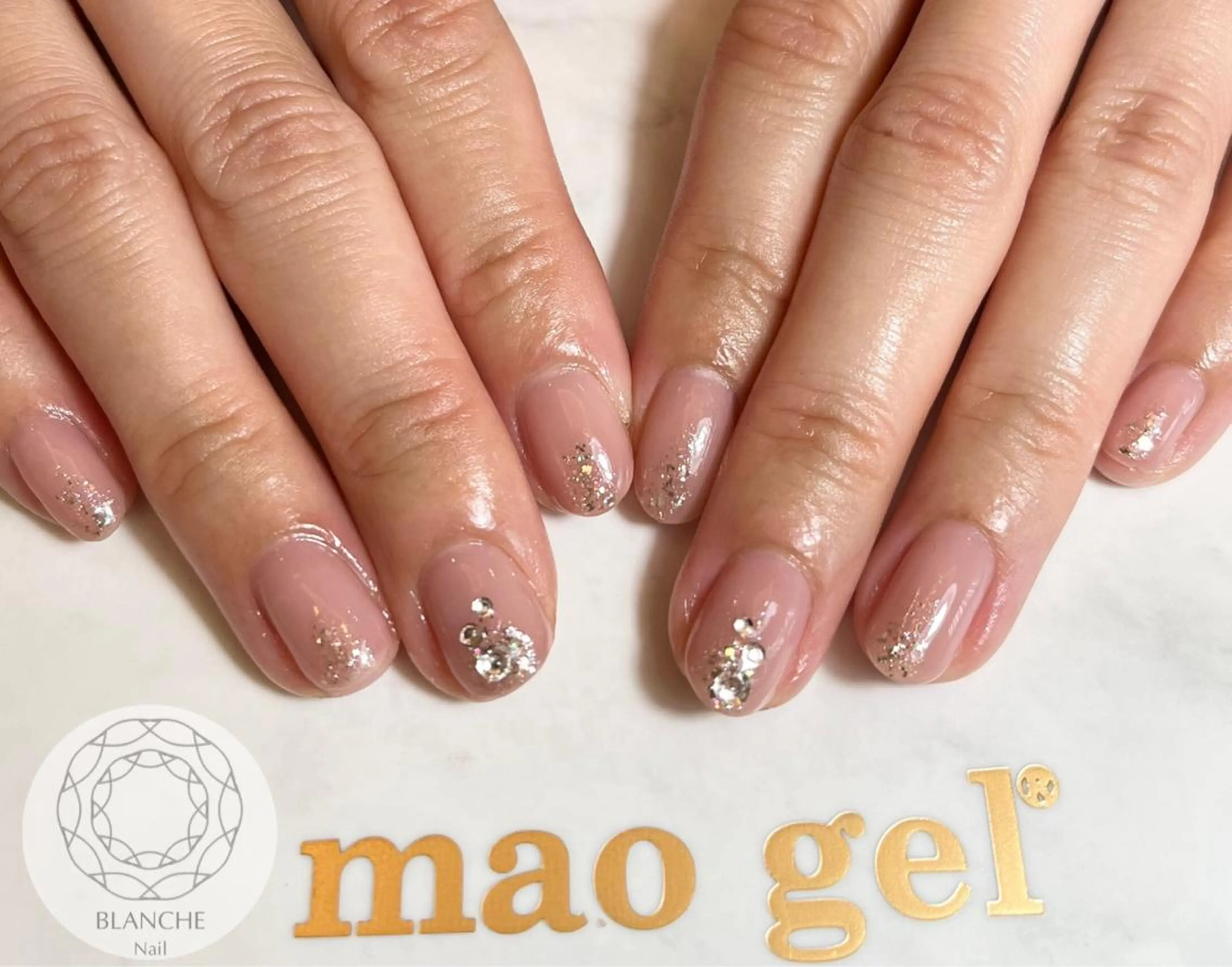 ネイル ジェルネイル オフィスネイル パラジェル シンプルネイル BLANCHE Nailのネイルデザイン
