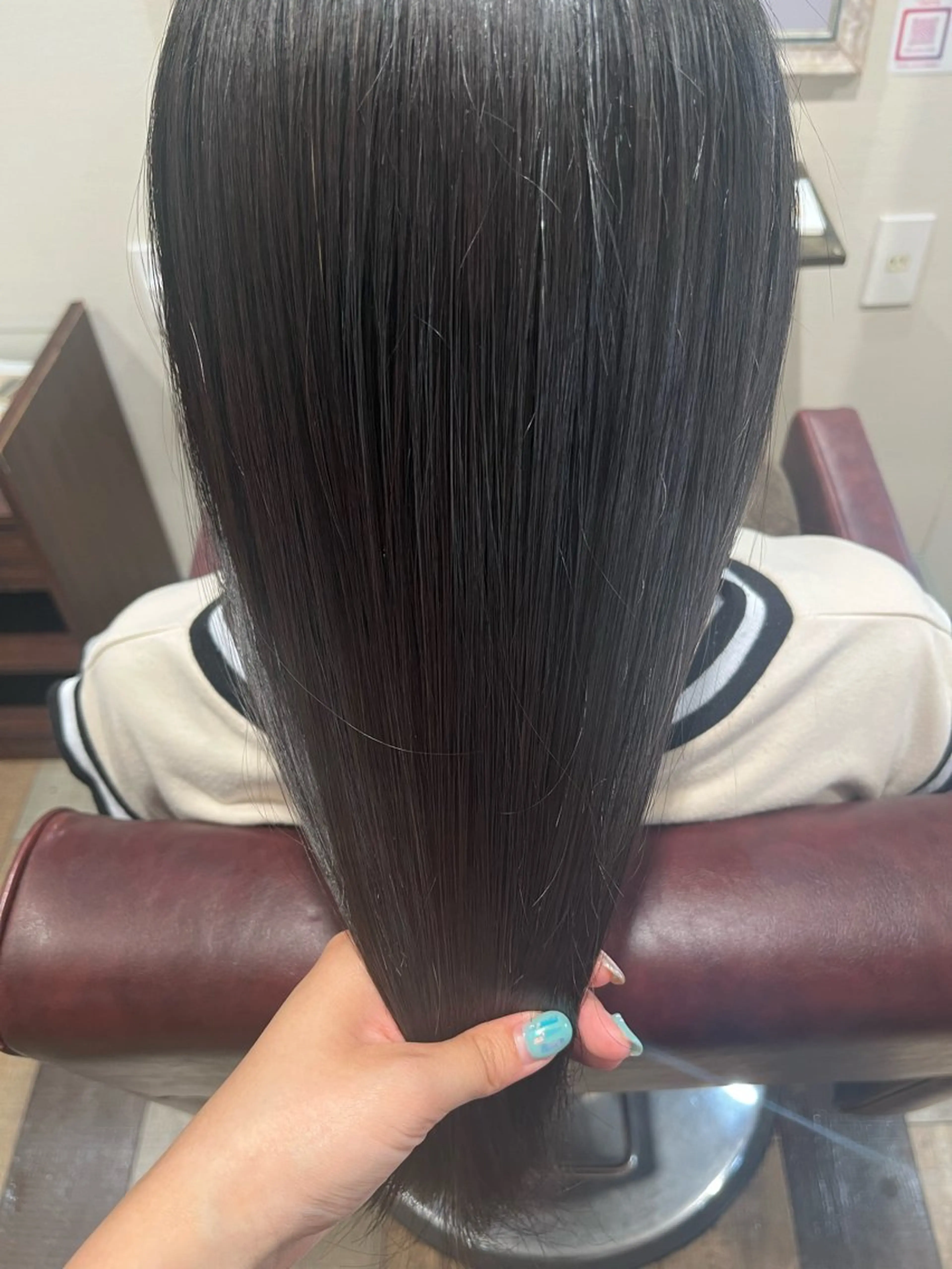 ロング 縮毛矯正 トリートメント ブリーチなし艶カラー /いくののヘアスタイル