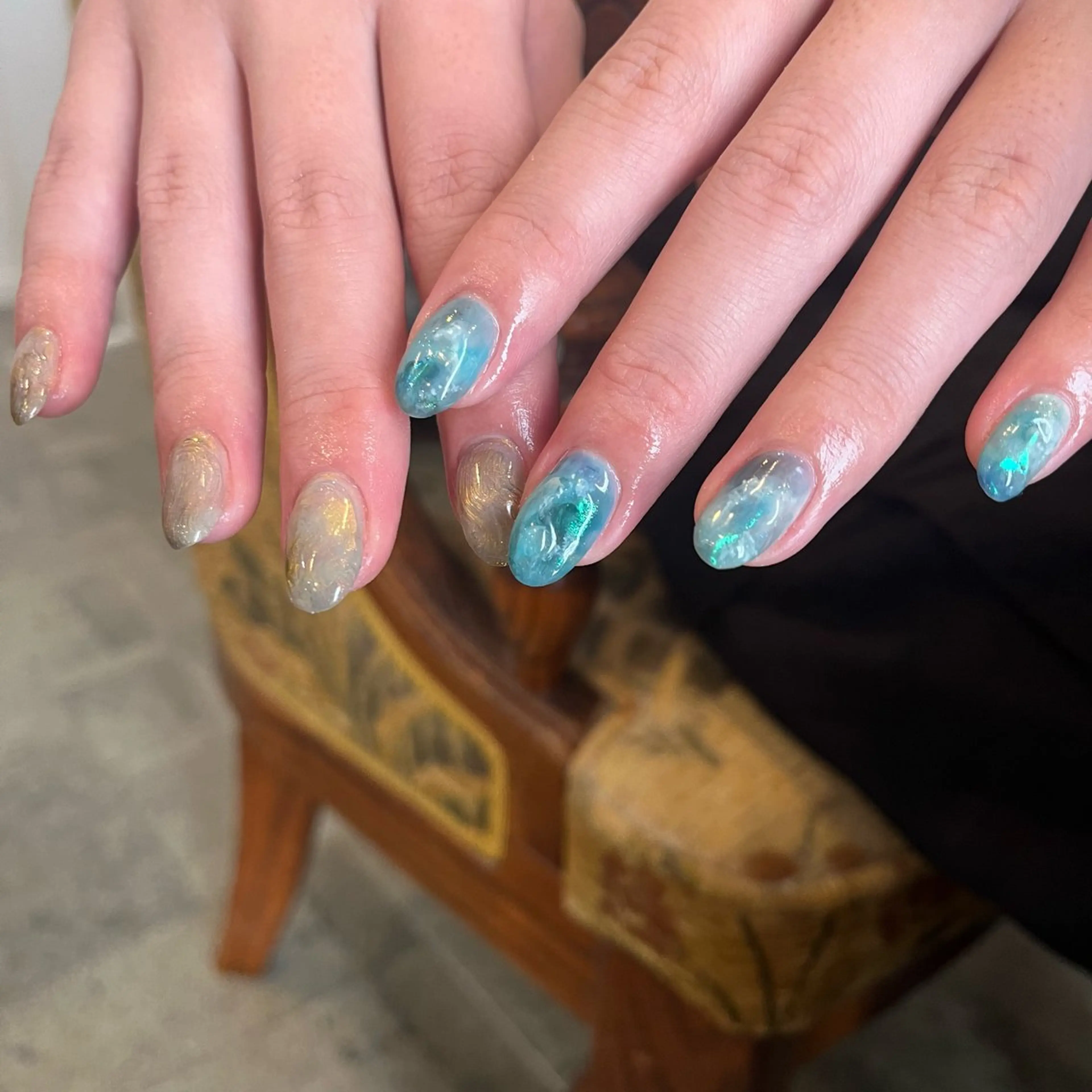 ネイル ハンドネイル Trico Antique所属・岩本 杏のネイルデザイン