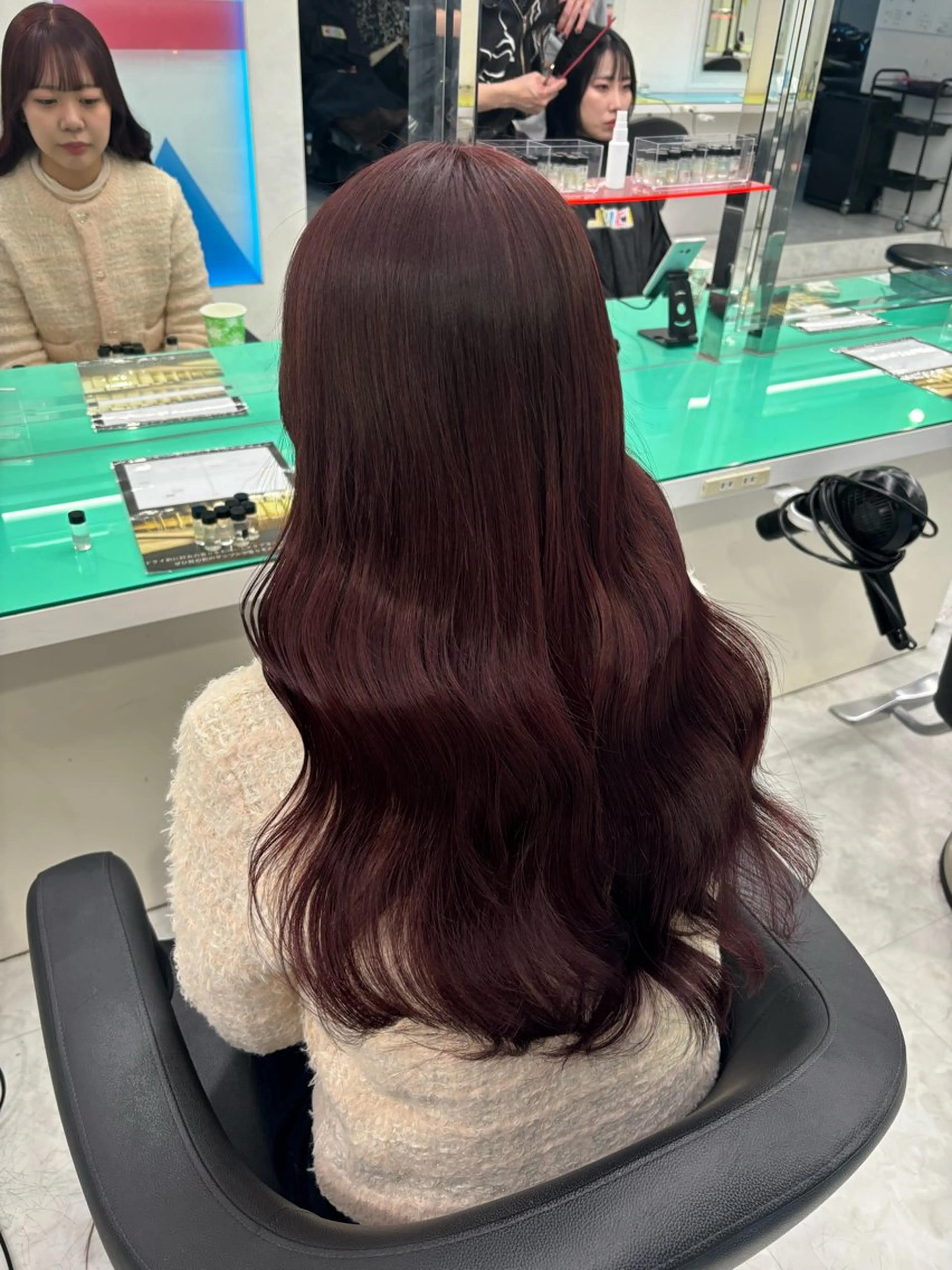 ミディアム ヘアカラー ブリーチなし暖色 💗AKARI💗のヘアスタイル