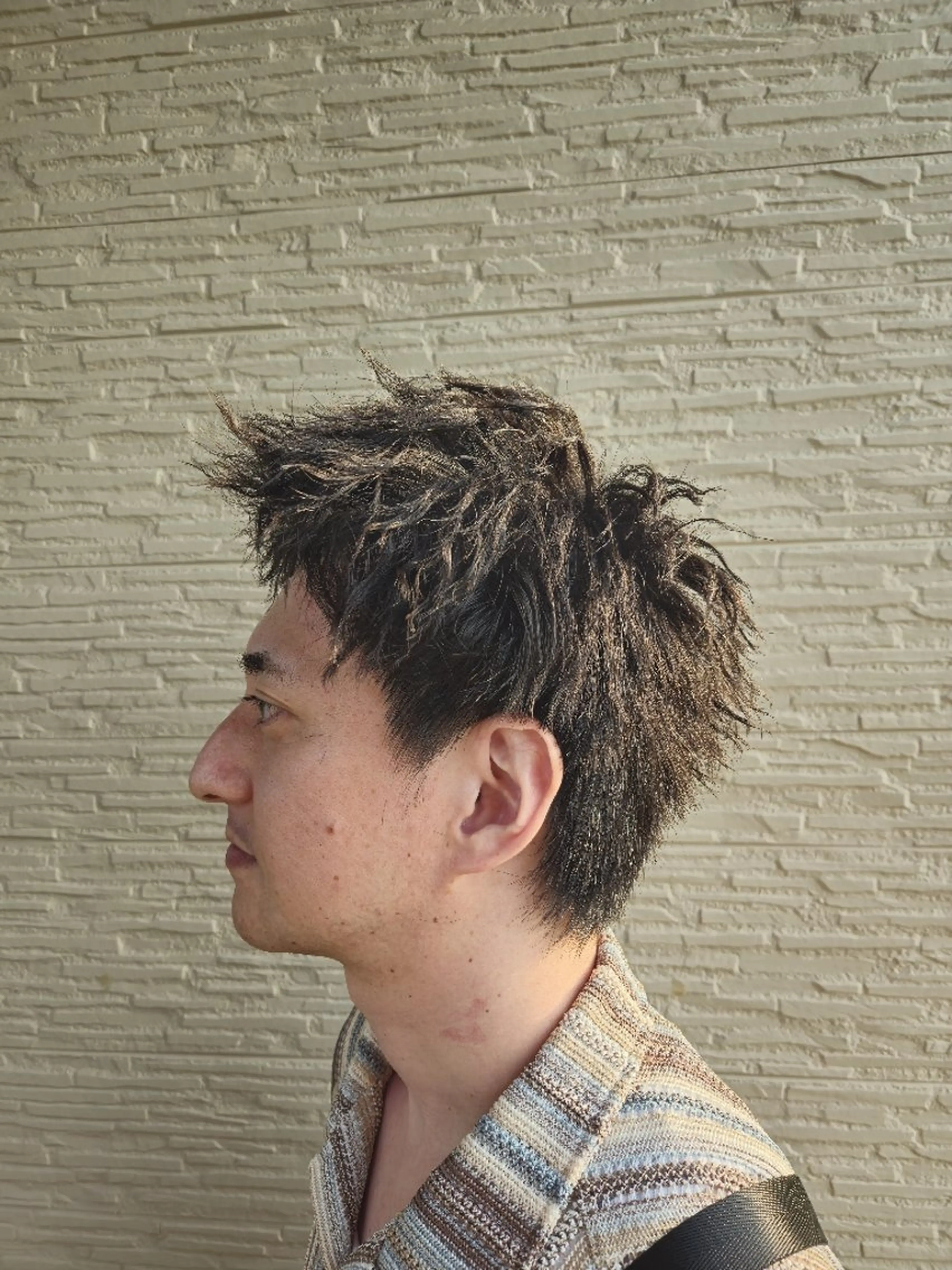 パーマ メンズ カット パーマ 電髪倶楽部　美膳所属・荒井 琢人のヘアスタイル