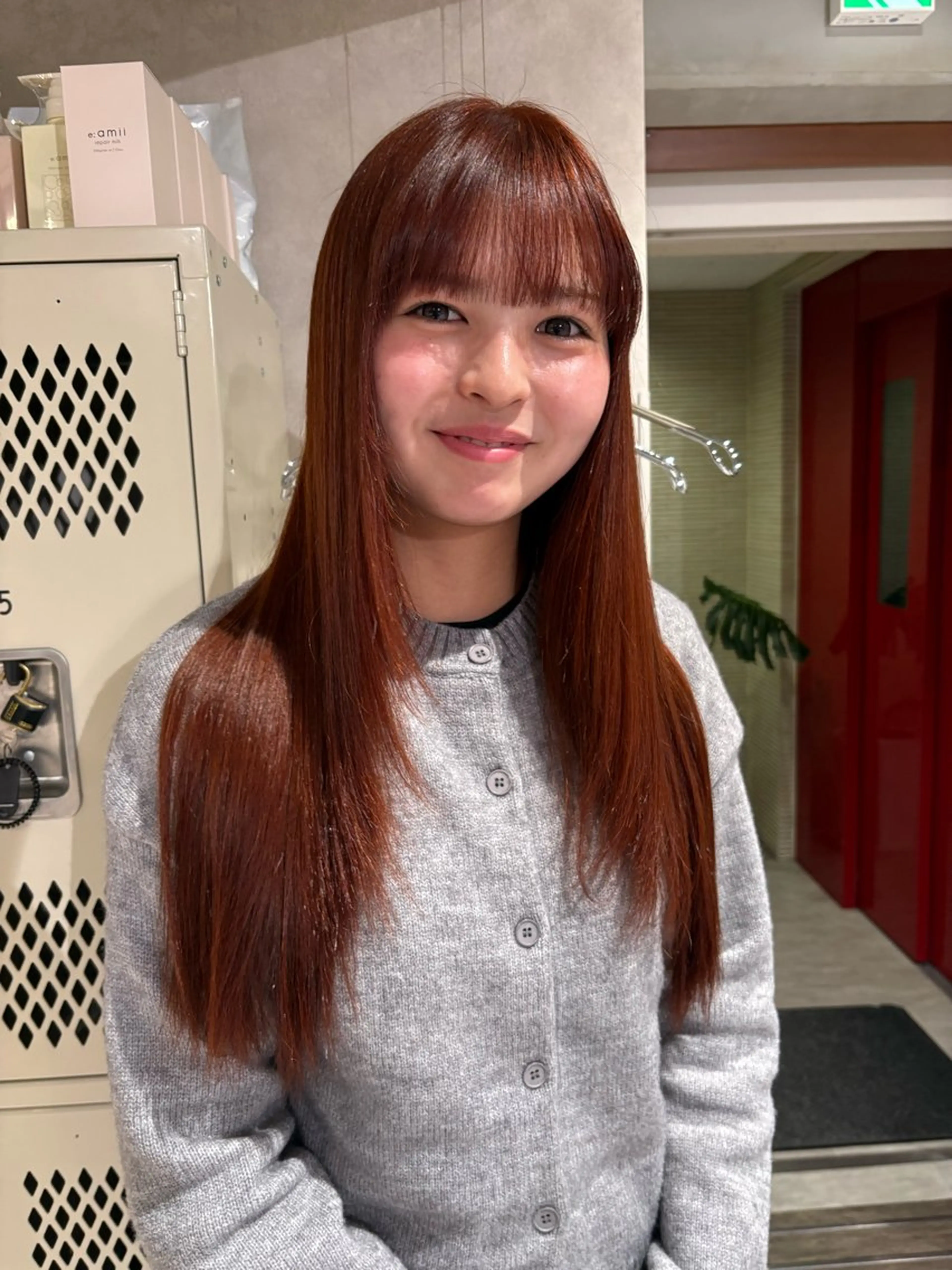 カラー ブリーチ ブリーチなしカラー 縮毛矯正 ヘアカラー 透明感カラー/海外風 レイヤー/mao🗽のヘアスタイル