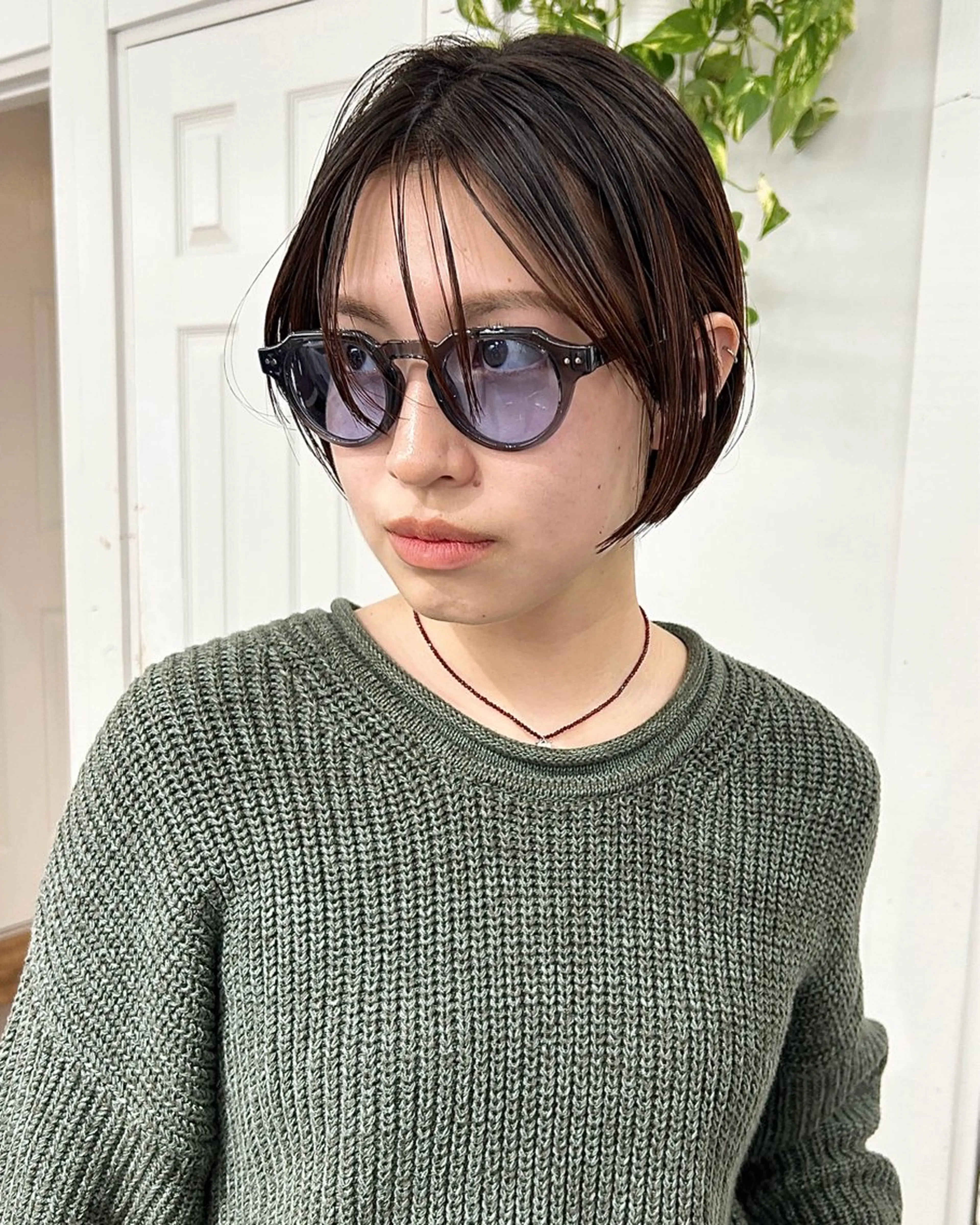 ショート カラー レイヤーボブ/ 艶カラー/サナ🌼のヘアスタイル