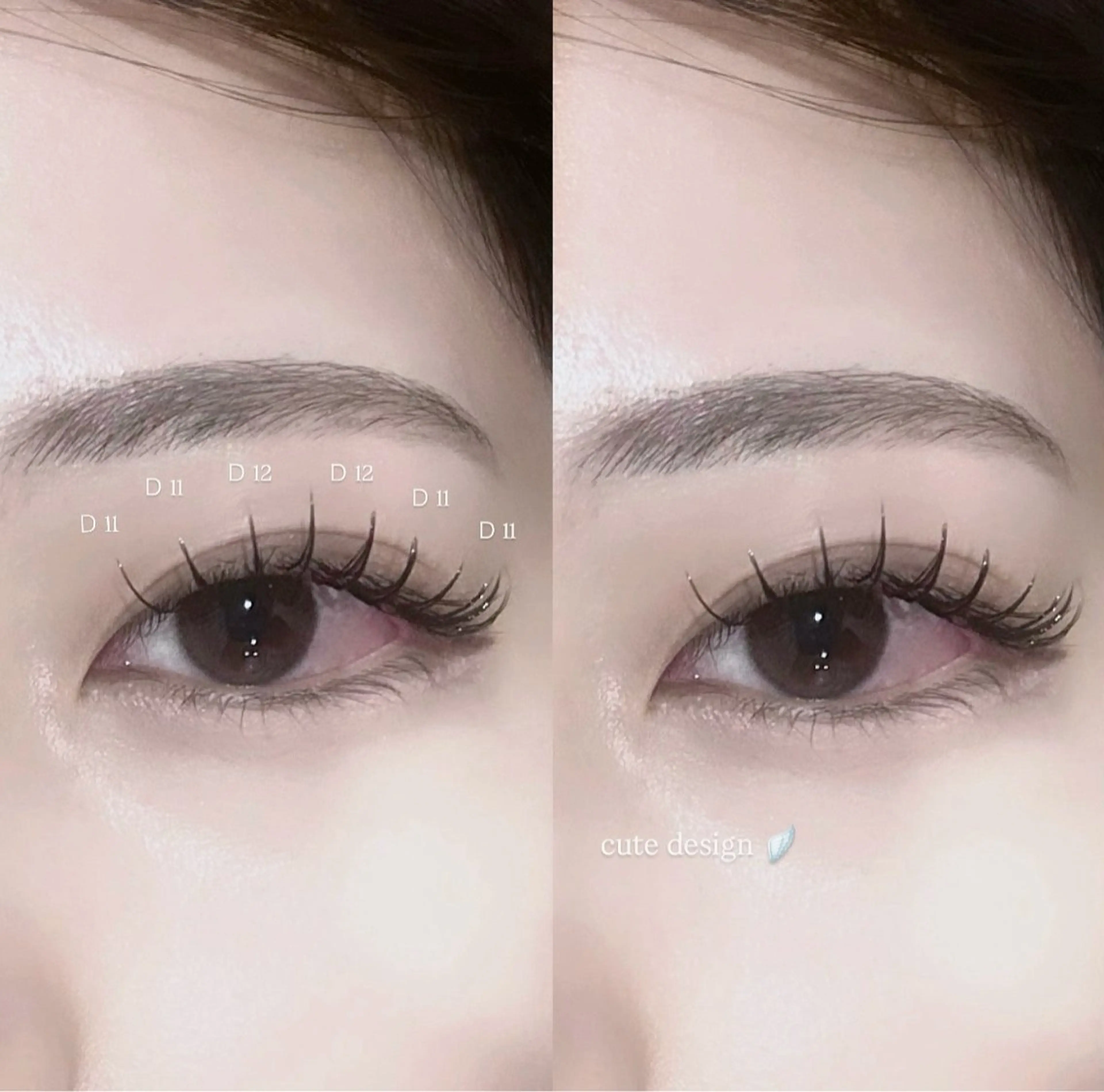 マツエク・マツパ Dカール マツエク Sacco栄 夏山のマツエク・マツパデザイン