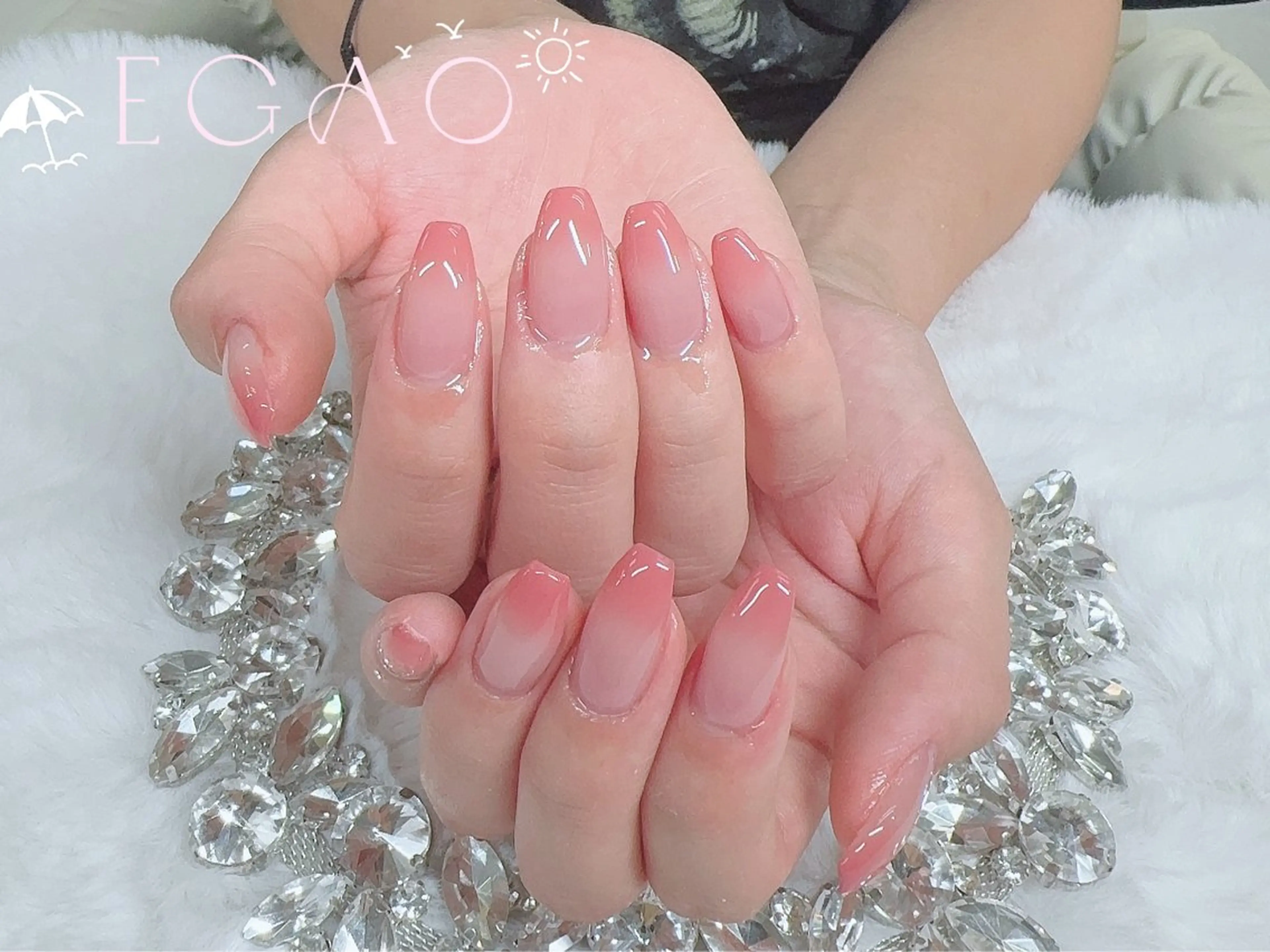 ネイル アートネイル フットネイル フレンチネイル ジェルネイル グラデーション ハンドネイル Egao Nail Salonのネイルデザイン