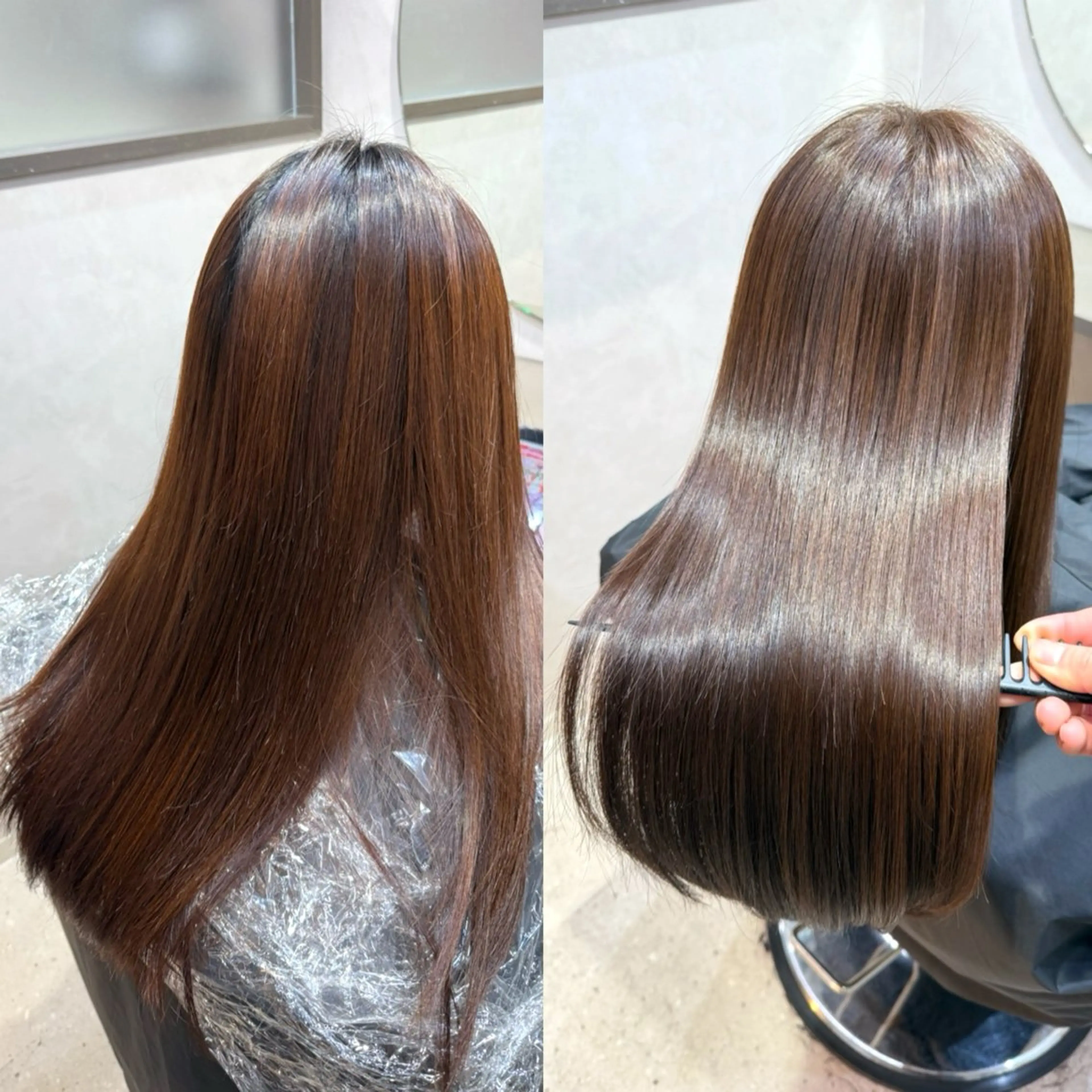 ロング ヘアカラー トリートメント ✨シルクストレート✨ 美髪髪質改善Yukiのヘアスタイル