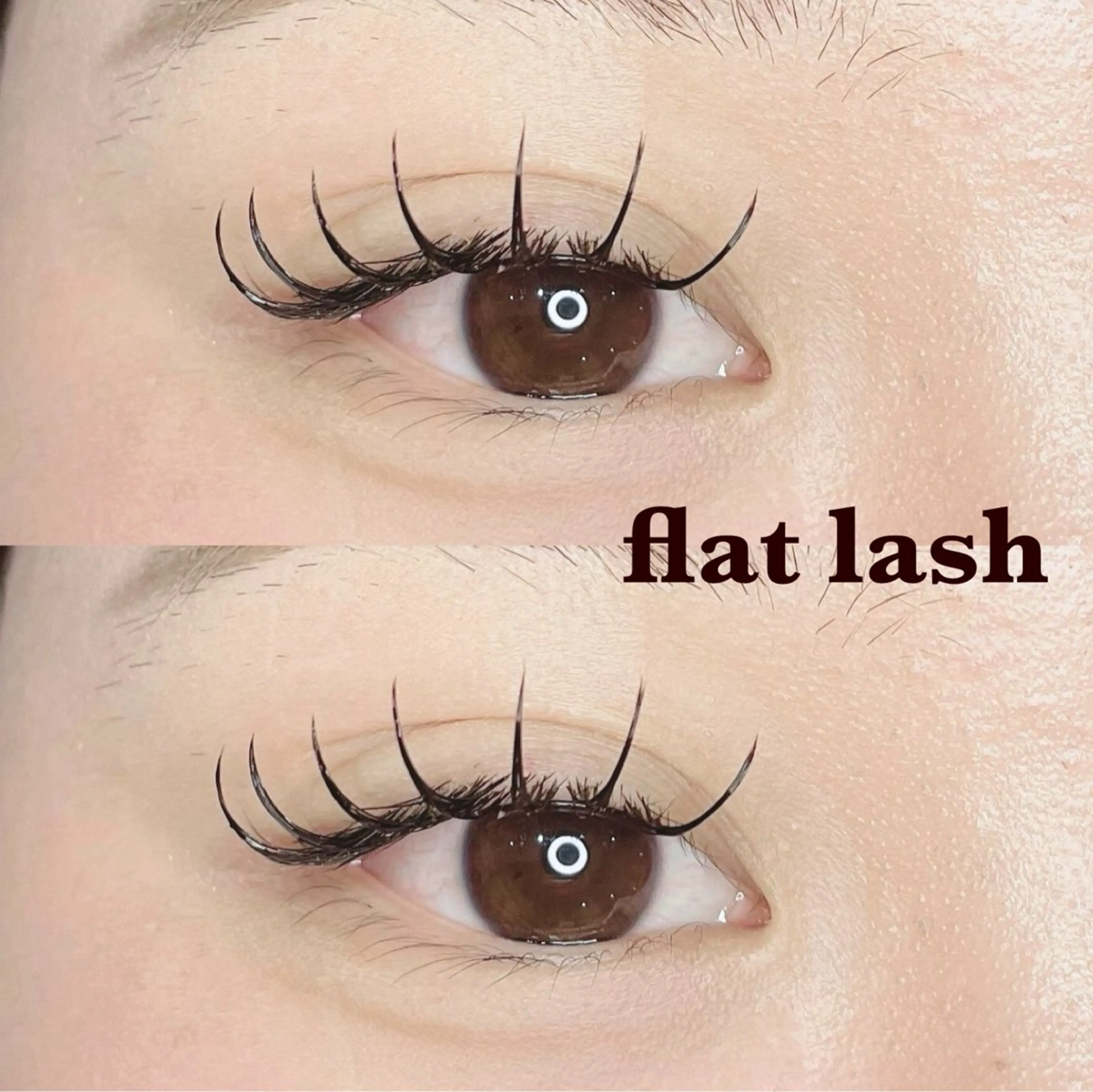 マツエク・マツパ フラットラッシュ 堀内 優衣💗パリジェンヌのマツエク・マツパデザイン