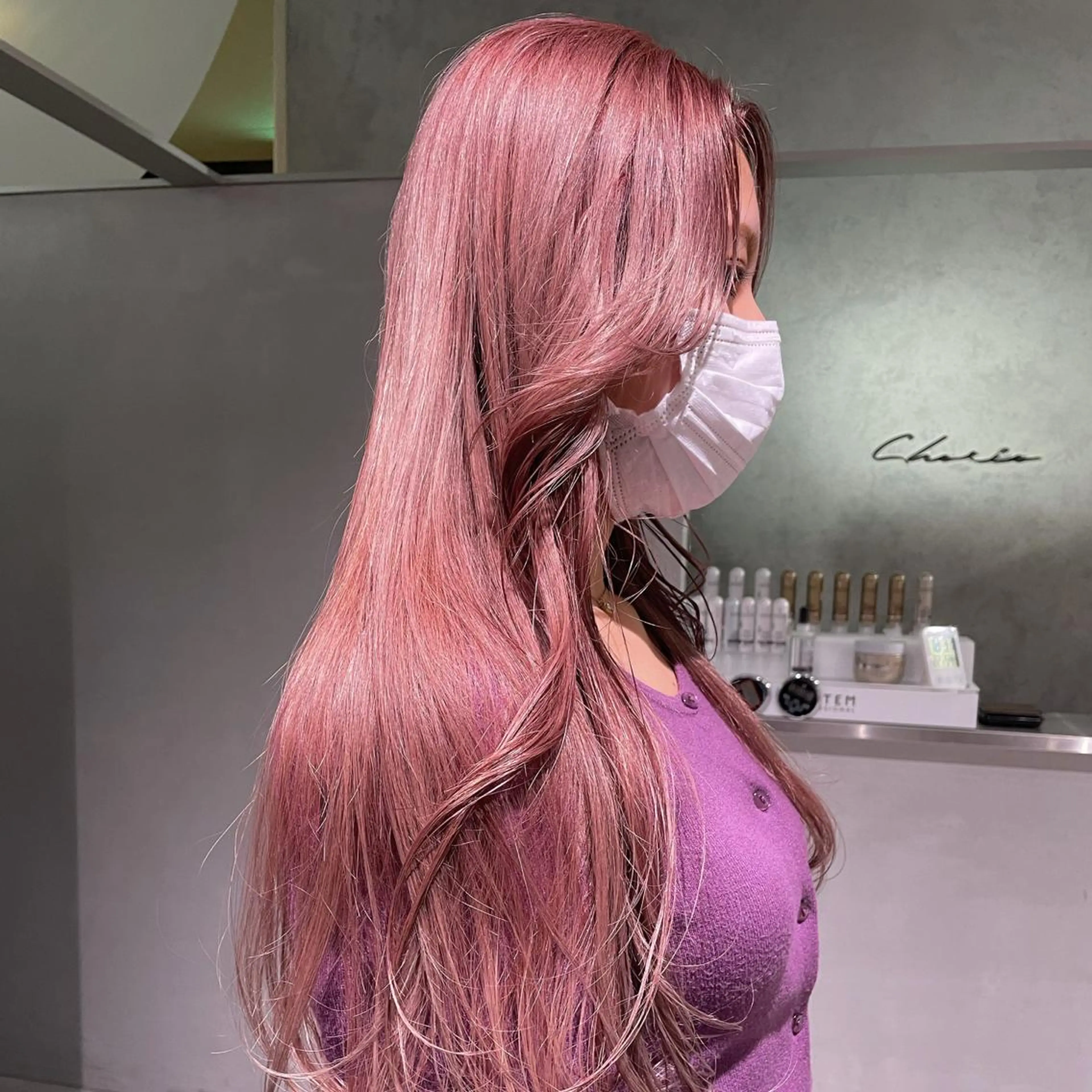 ロング miyu ハイトーン/レイヤーのヘアスタイル