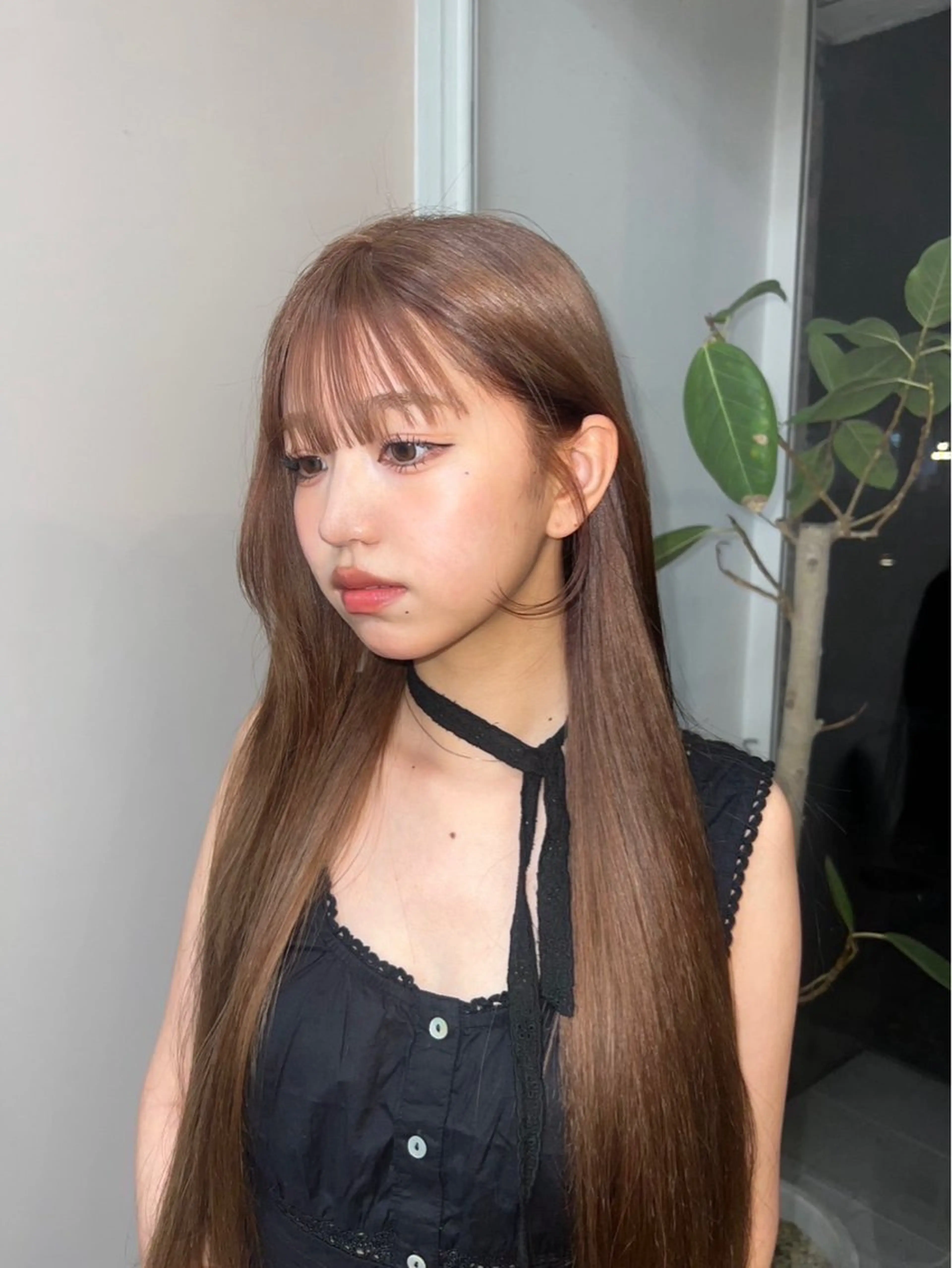 ロング カラー 岡山ハイトーン・ ルーツカラー/こもものヘアスタイル