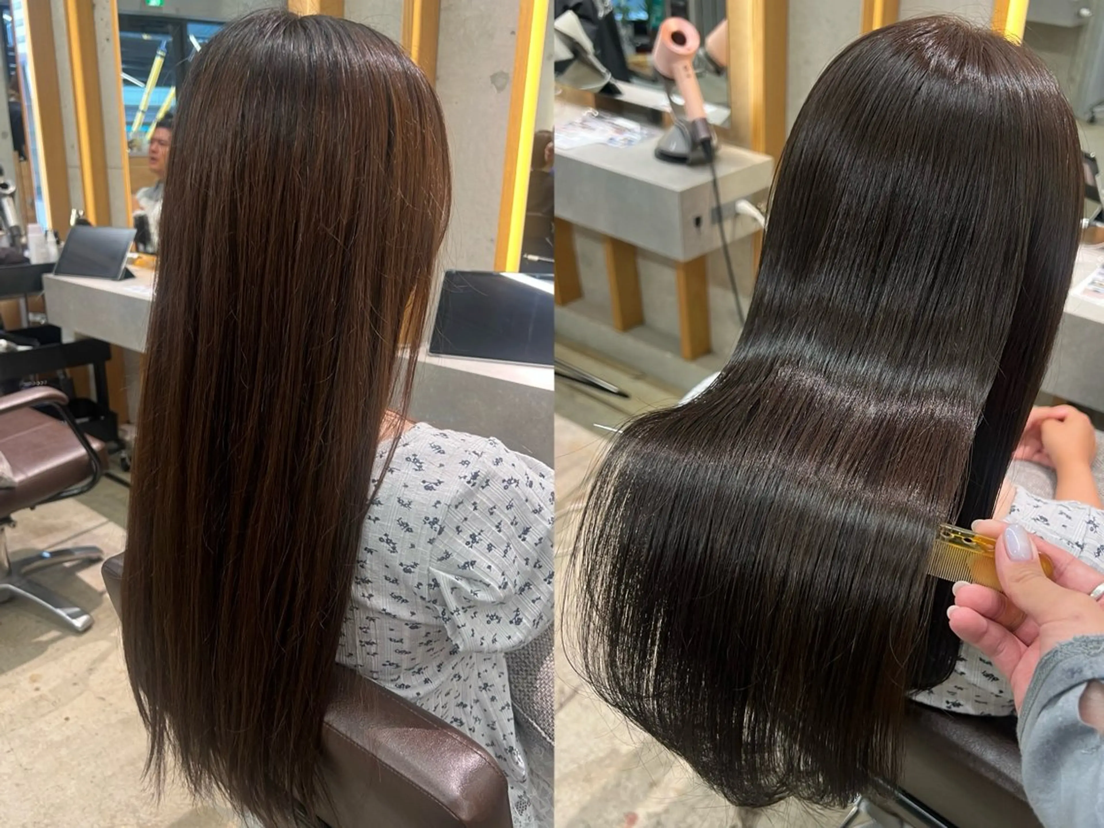 ロング カット トリートメント yoshino /ナチュラル縮毛のヘアスタイル