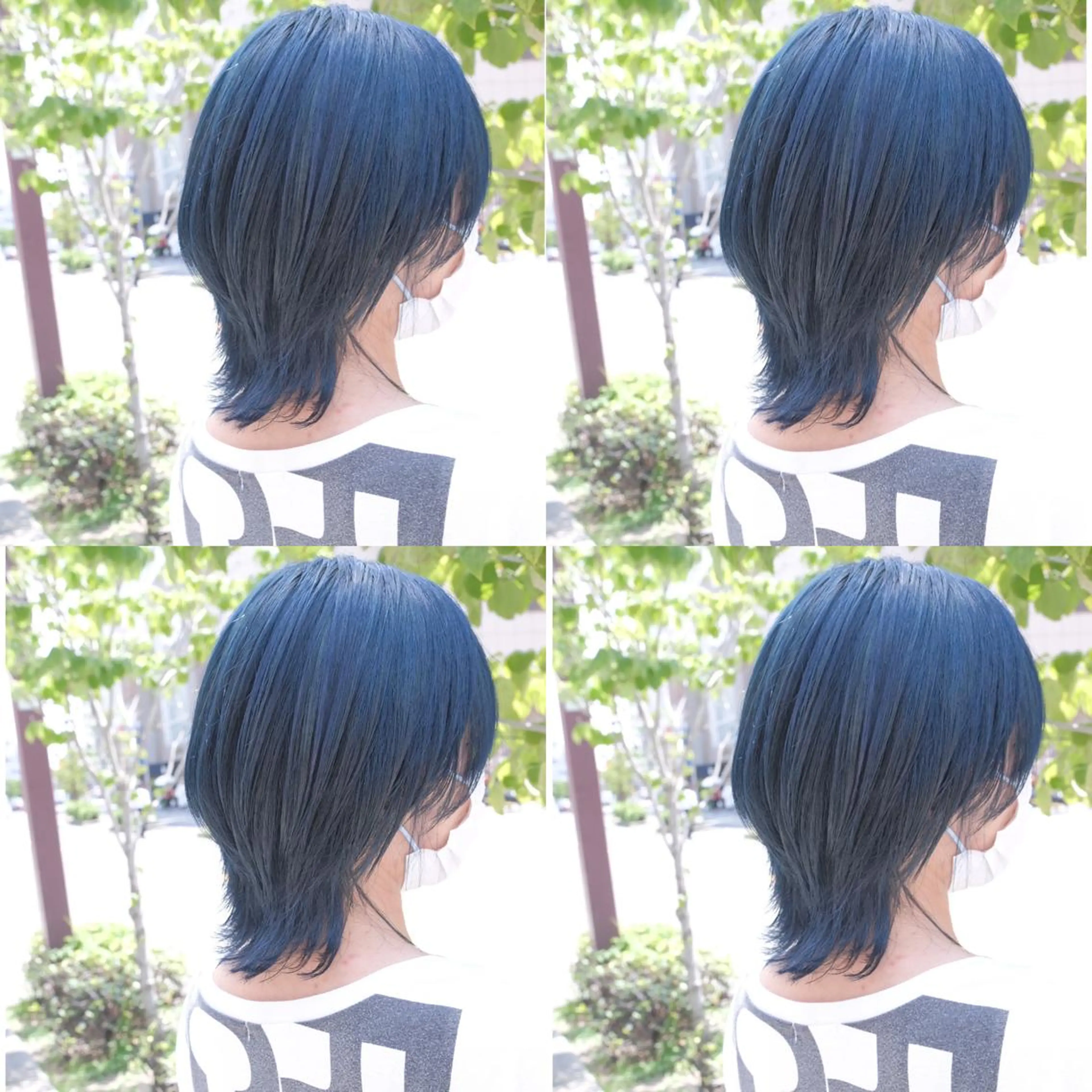 セミロング カラー ヘアアレンジ ブリーチ ヘアカラー トリートメント 竹内啓太 ボブのヘアスタイル