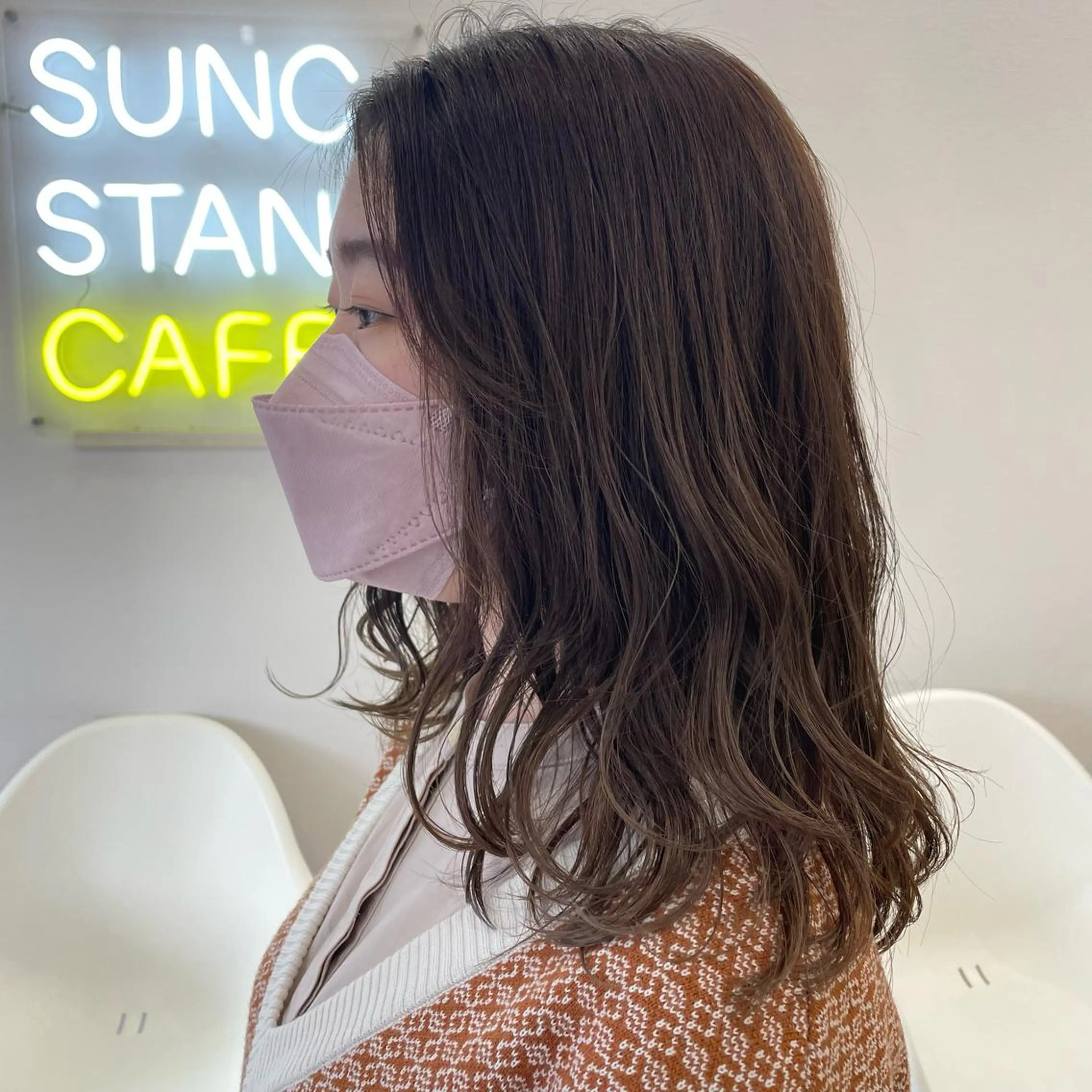 ミディアム ヘアカラー トリートメント SUNC🍀大熊 花奈絵🍀のヘアスタイル