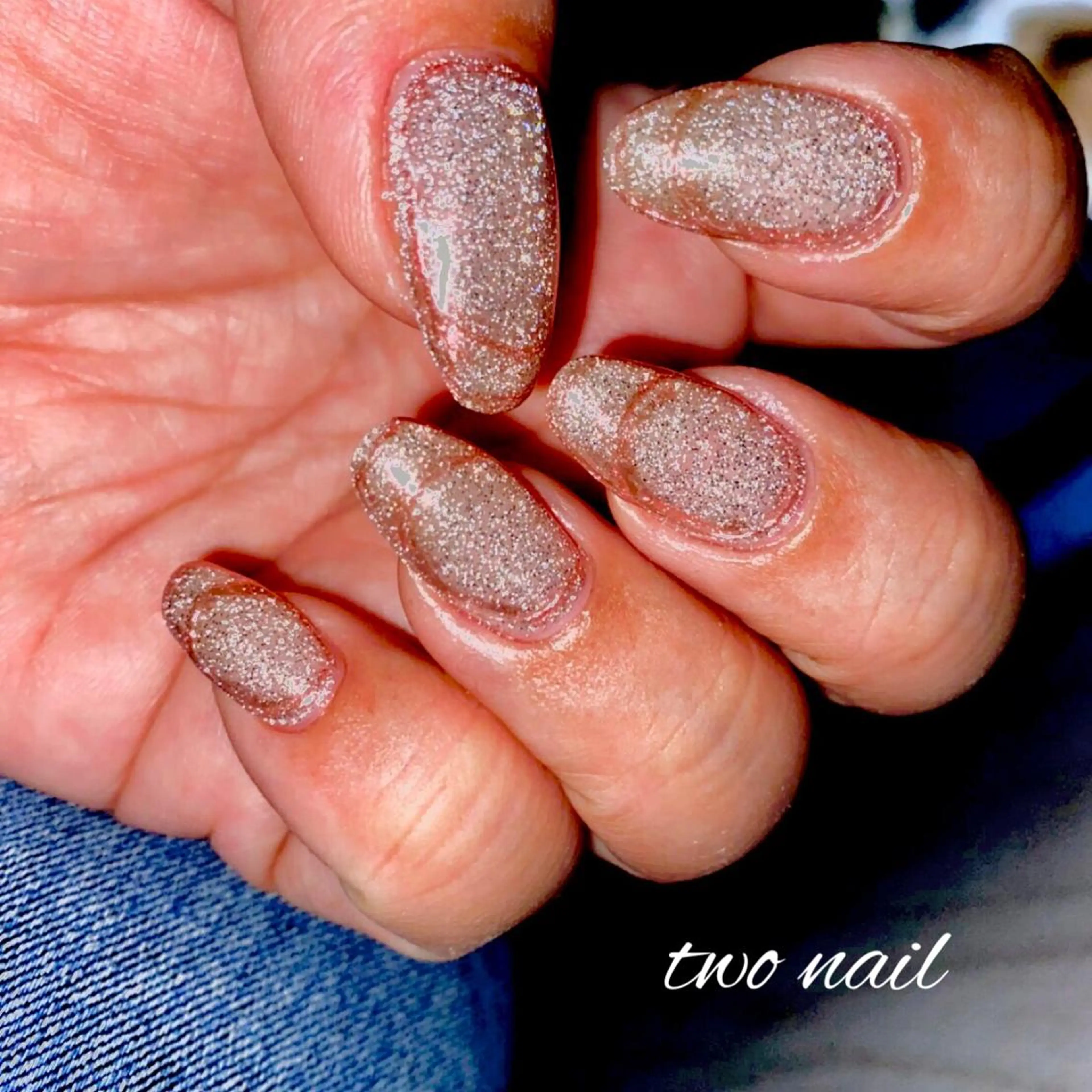 ネイル アートネイル フットネイル ハート ニュアンスネイル ホワイト two nailのネイルデザイン