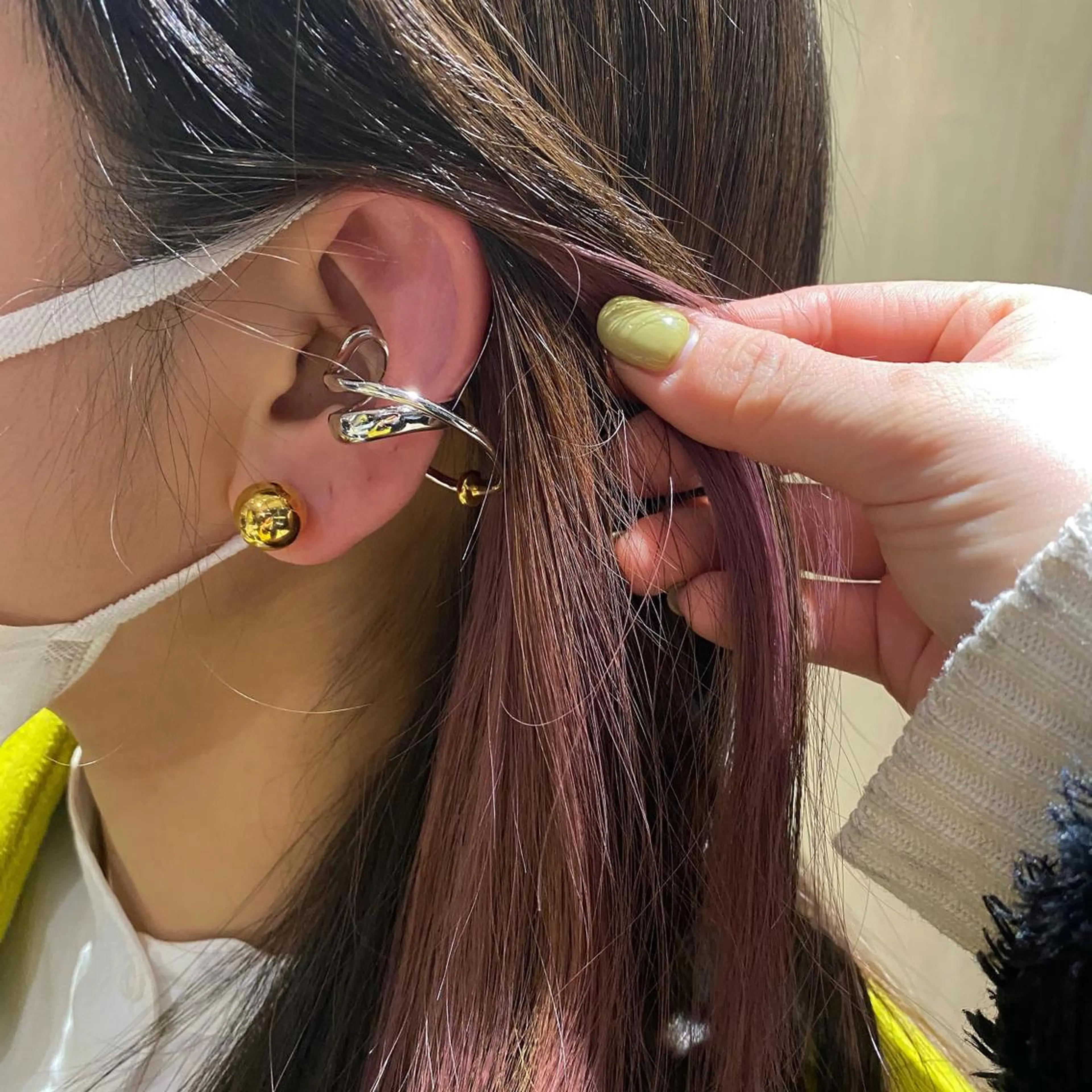 セミロング INORI /フェイスレイヤーのヘアスタイル