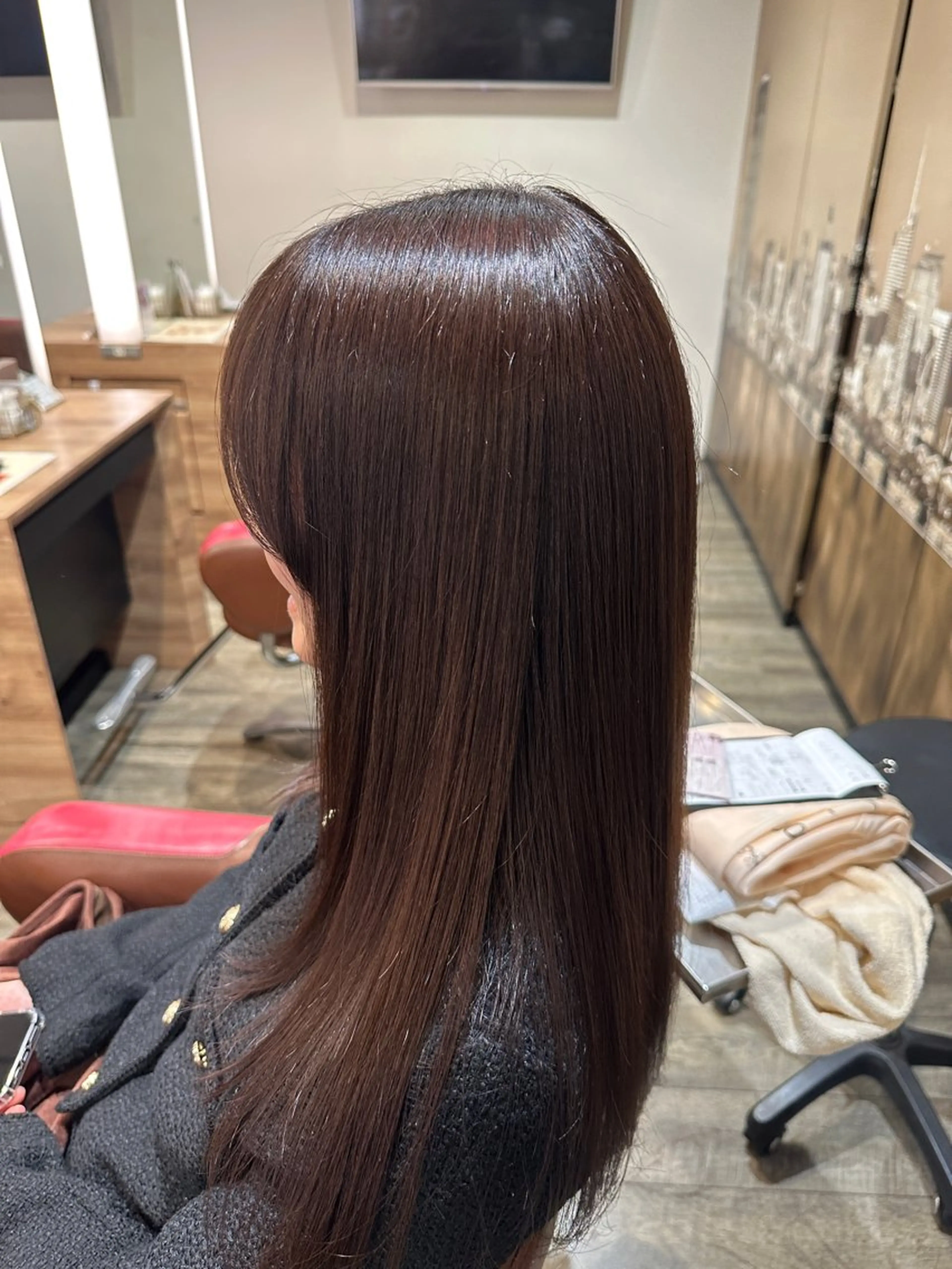 セミロング メンズパーマ/レイヤ ーカット岡田遥希のヘアスタイル