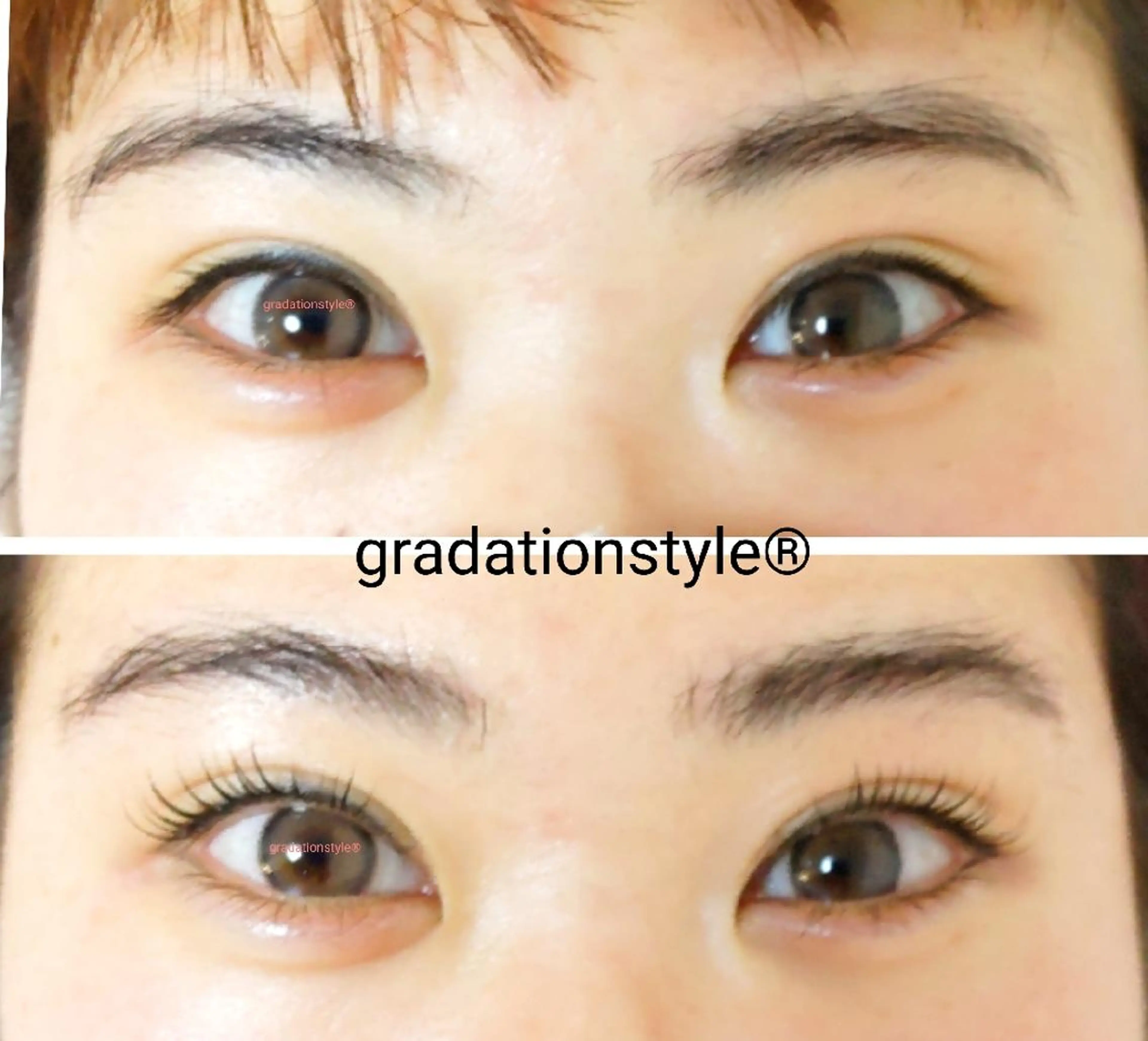 マツエク・マツパ 一重×まつ毛パーマ 🎼グラデーション スタイル札幌♫*⁠✧のマツエク・マツパデザイン