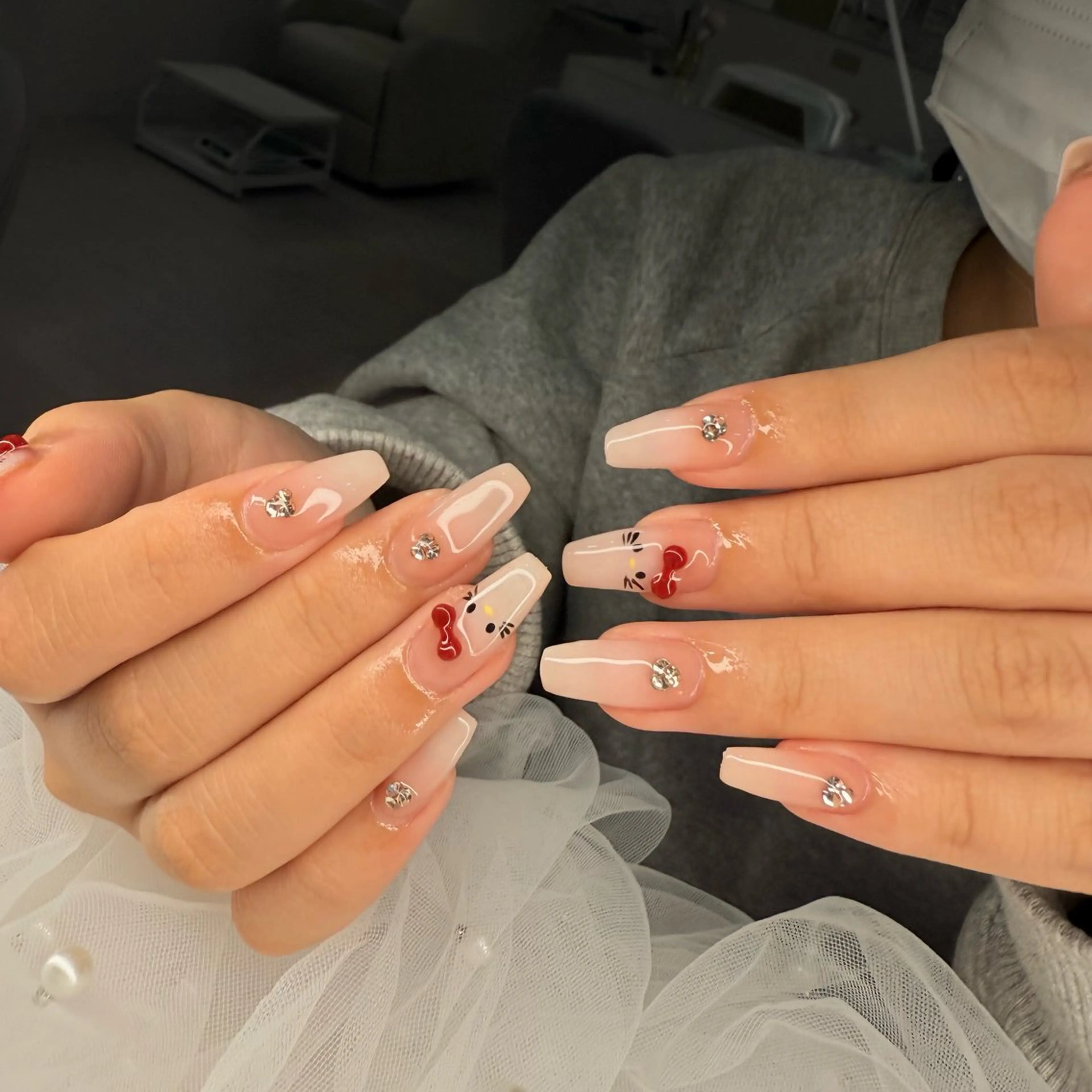 ネイル フレンチネイル キラキラネイル マグネットネイル ミラーネイル ニュアンスネイル ハンドネイル rina nailのネイルデザイン