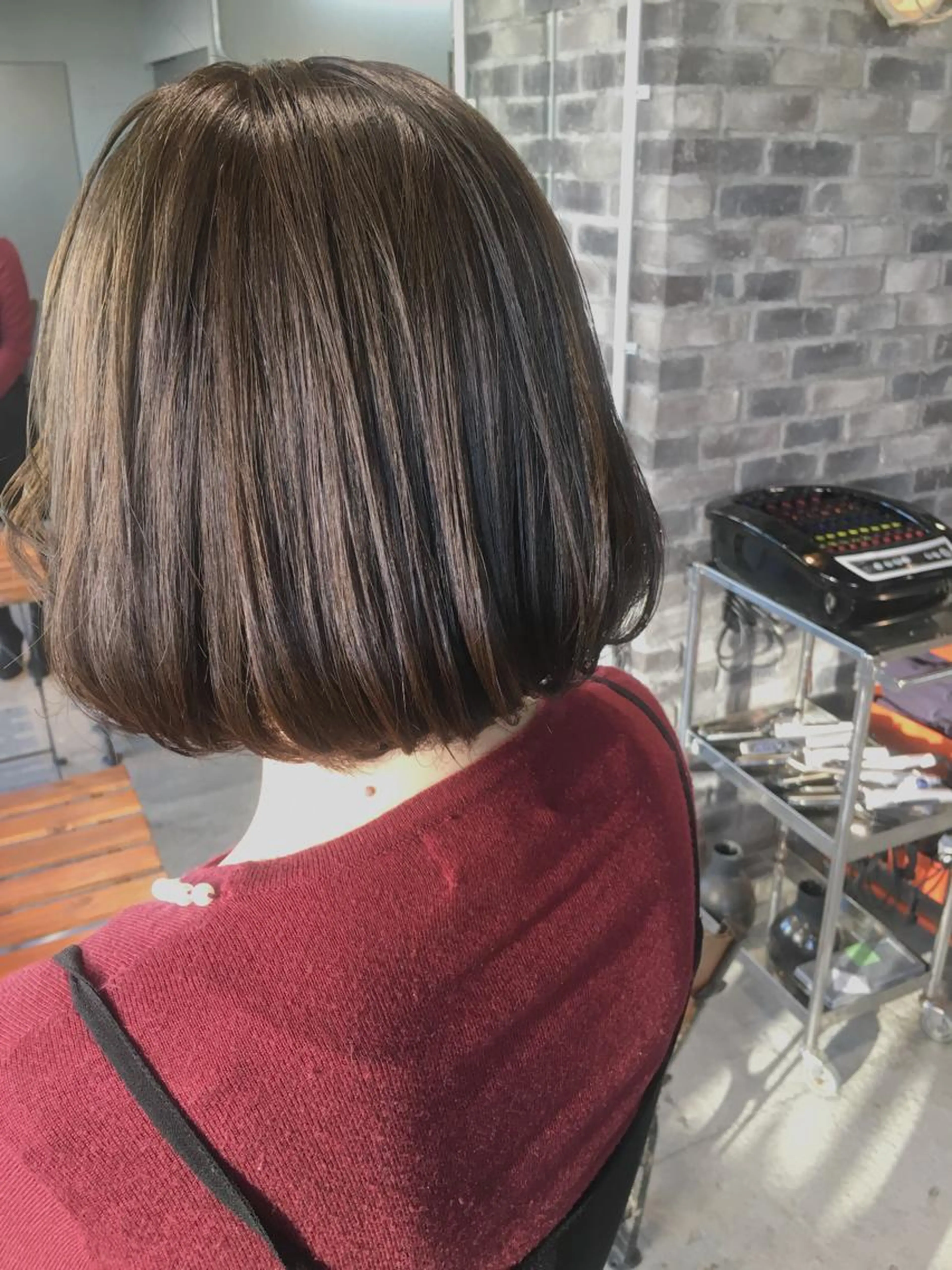 【⭐️癖毛解消⭐️】コスメストレートパーマ & 超音波アイロン&ナノスチーム& 最高級3stepトリートメントの写真