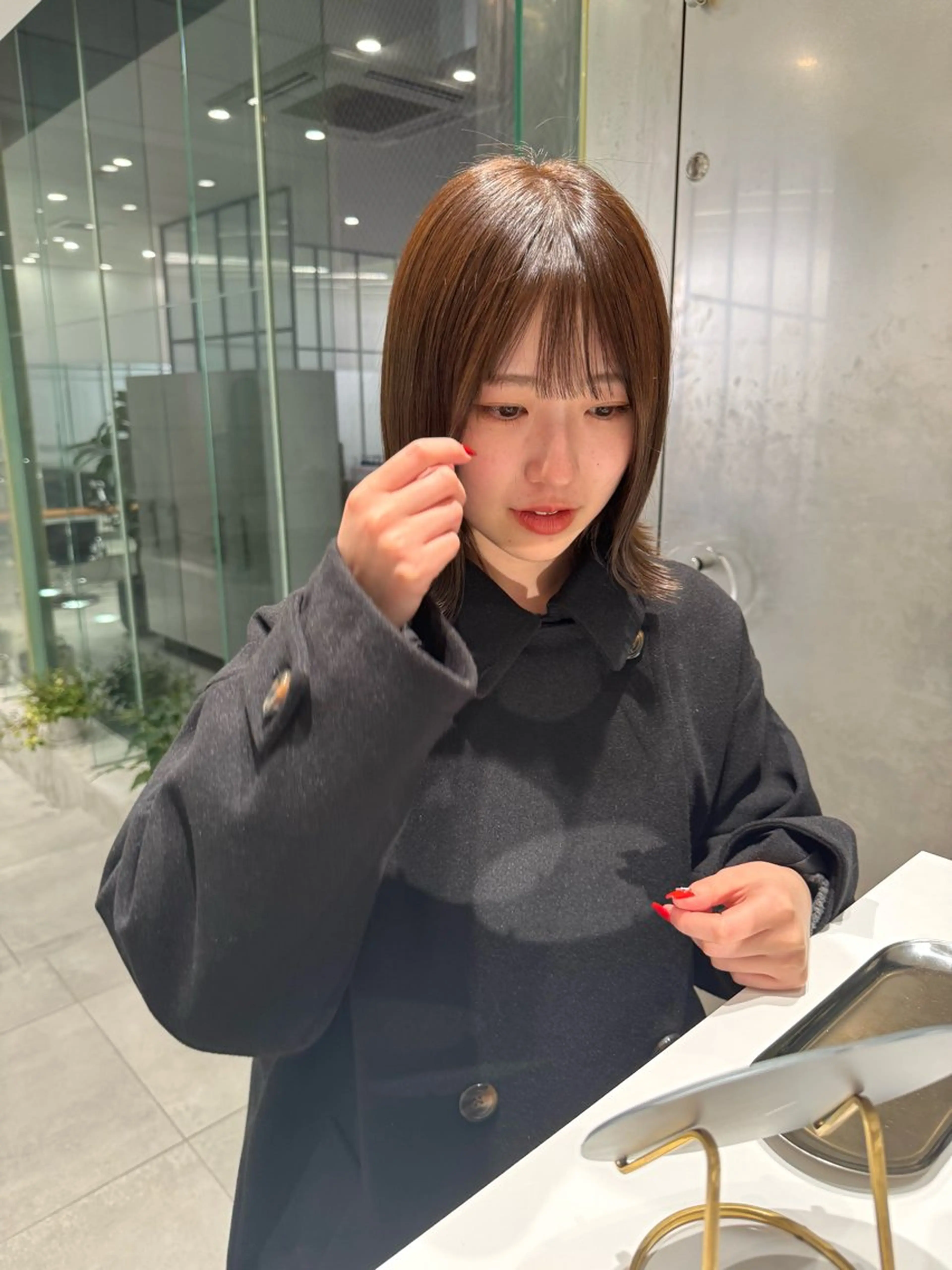 カラー ヘアカラー ひかり／ショート ／似合わせカットのヘアスタイル