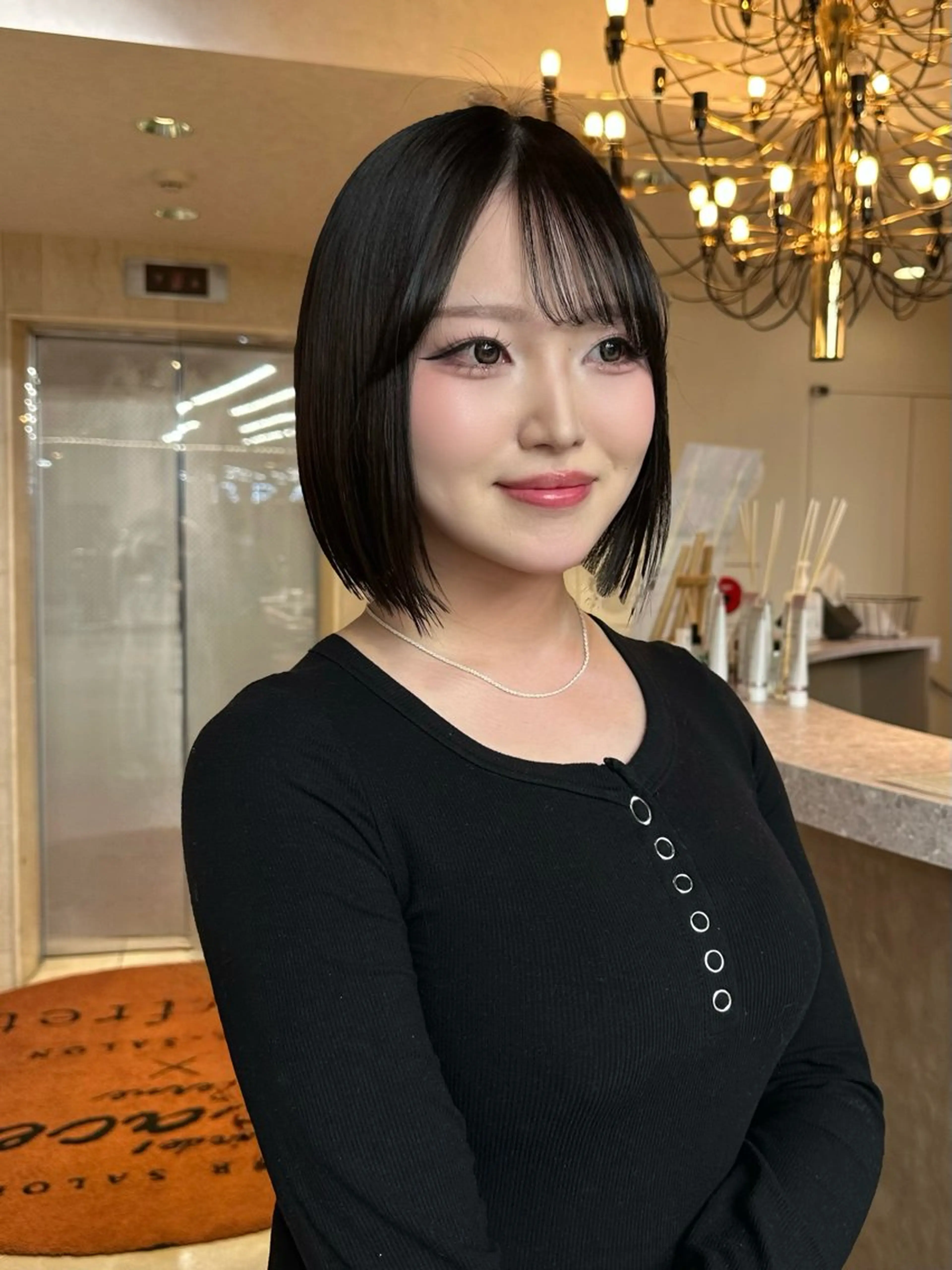 ショート カラー カット トリートメント 韓国/レイヤー/ 透明感🩶ひかる🩶のヘアスタイル